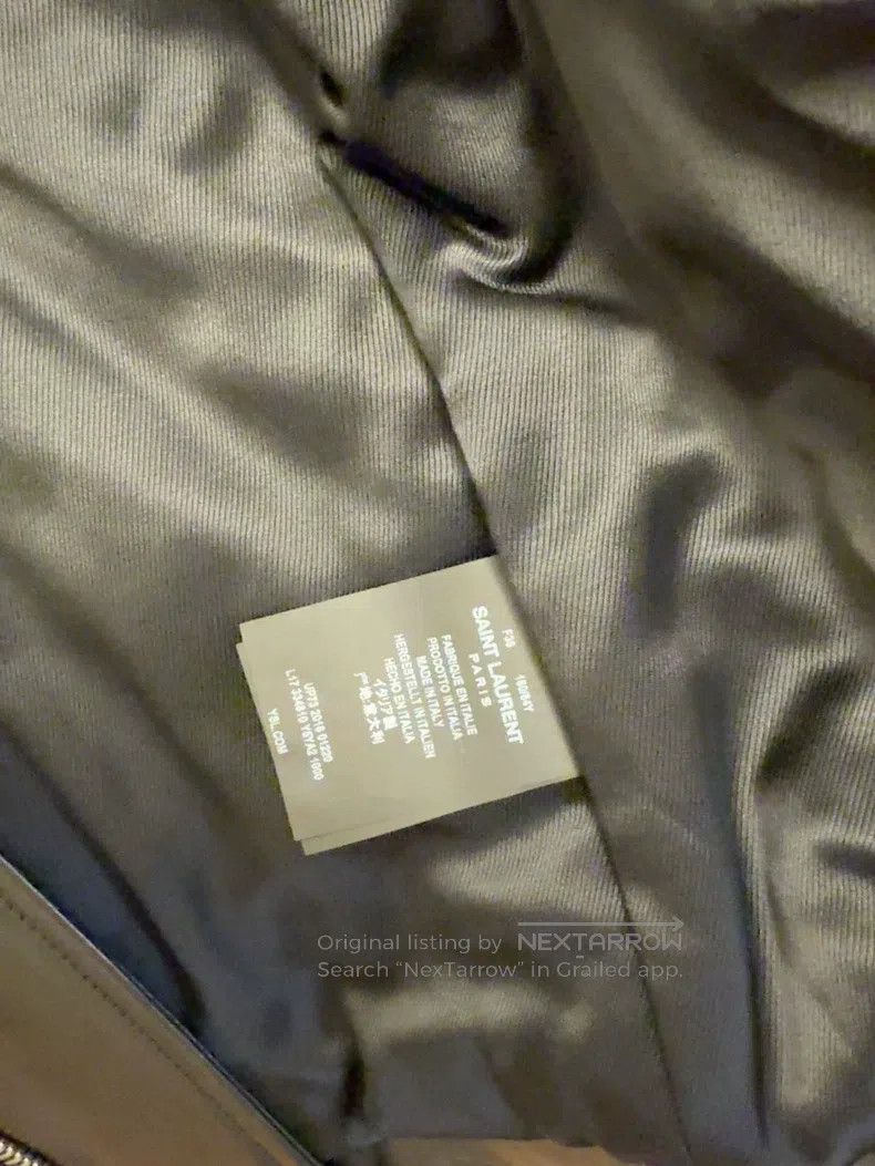 Saint Laurent Paris Saint Laurent Paris Lamb Leather Motorcycle Jacket Size XS / US 0-2 / IT 36-38 - 4 Thumbnail