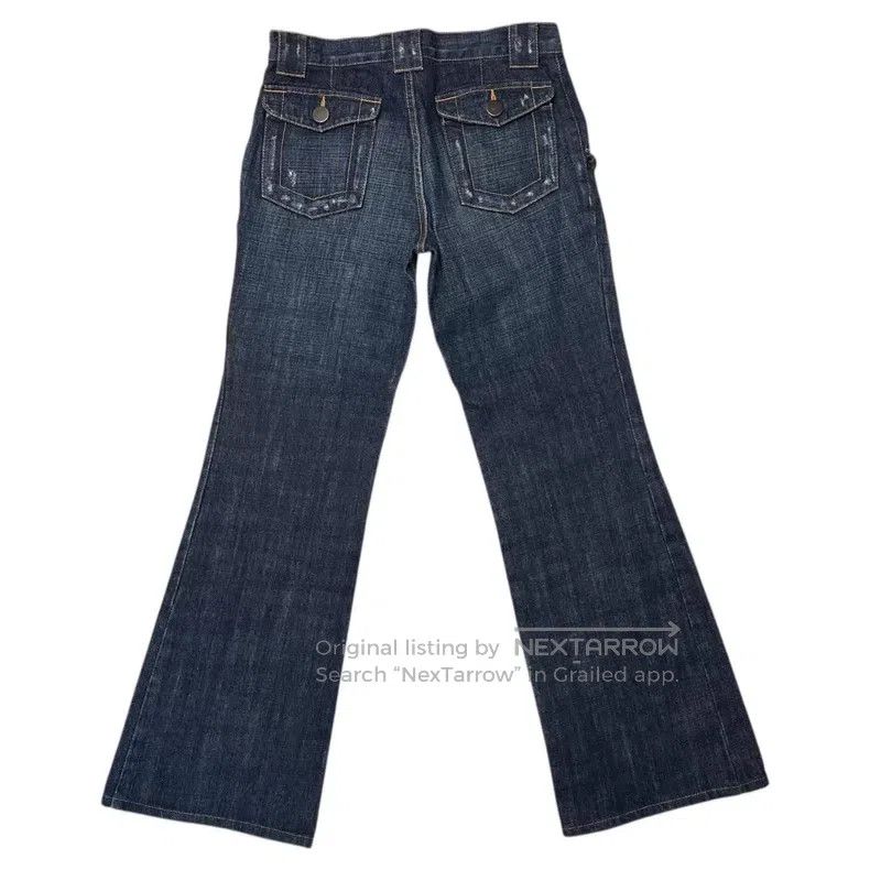 Comme des Garcons Comme des Garcons size S Distressed Flare Denim Long Pants Size 23" - 3 Thumbnail