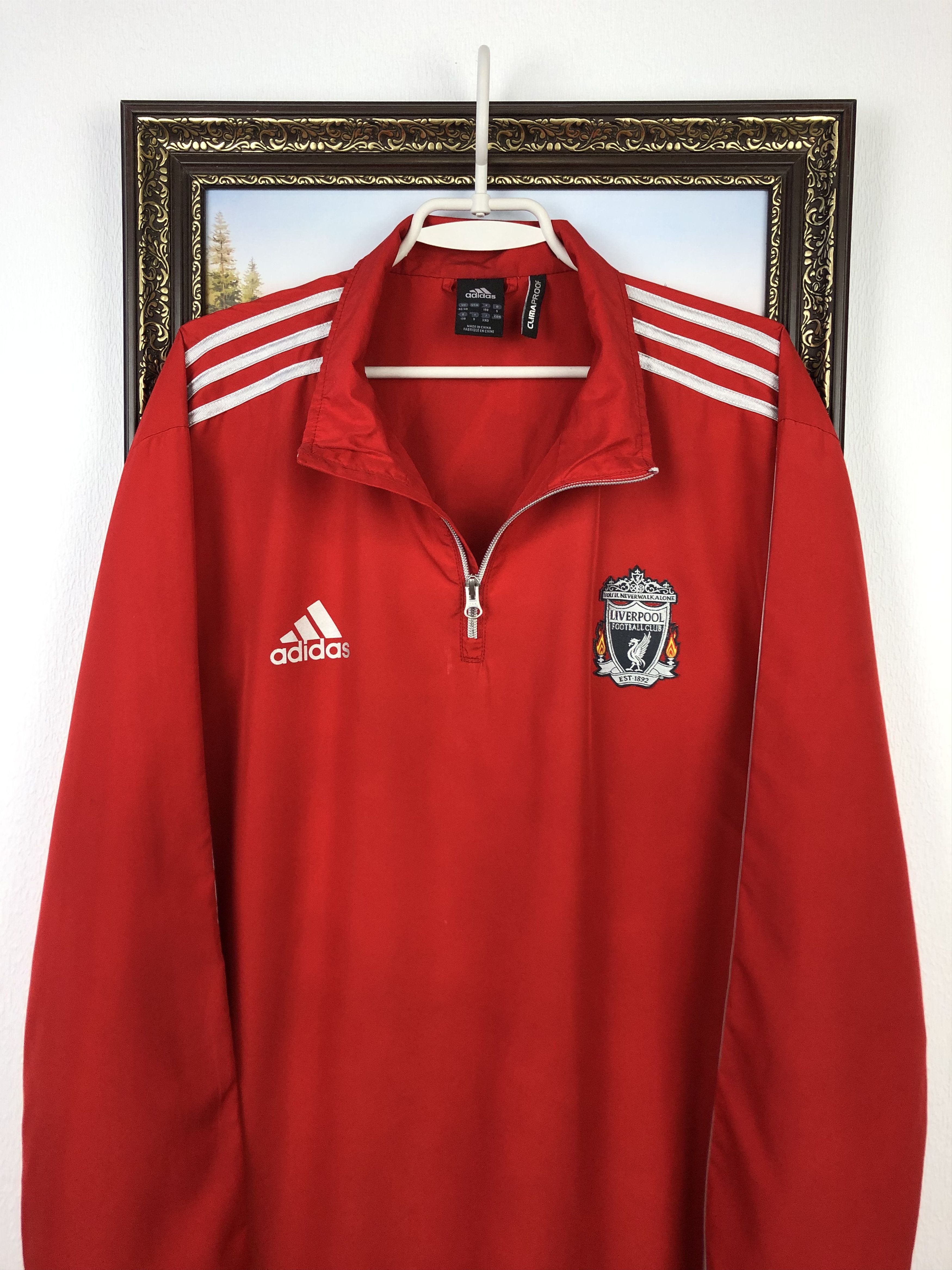 Adidas Vintage Adidas Liverpool Football Jacket Soccer Track Top Size US XXL / EU 58 / 5 - 2 Thumbnail