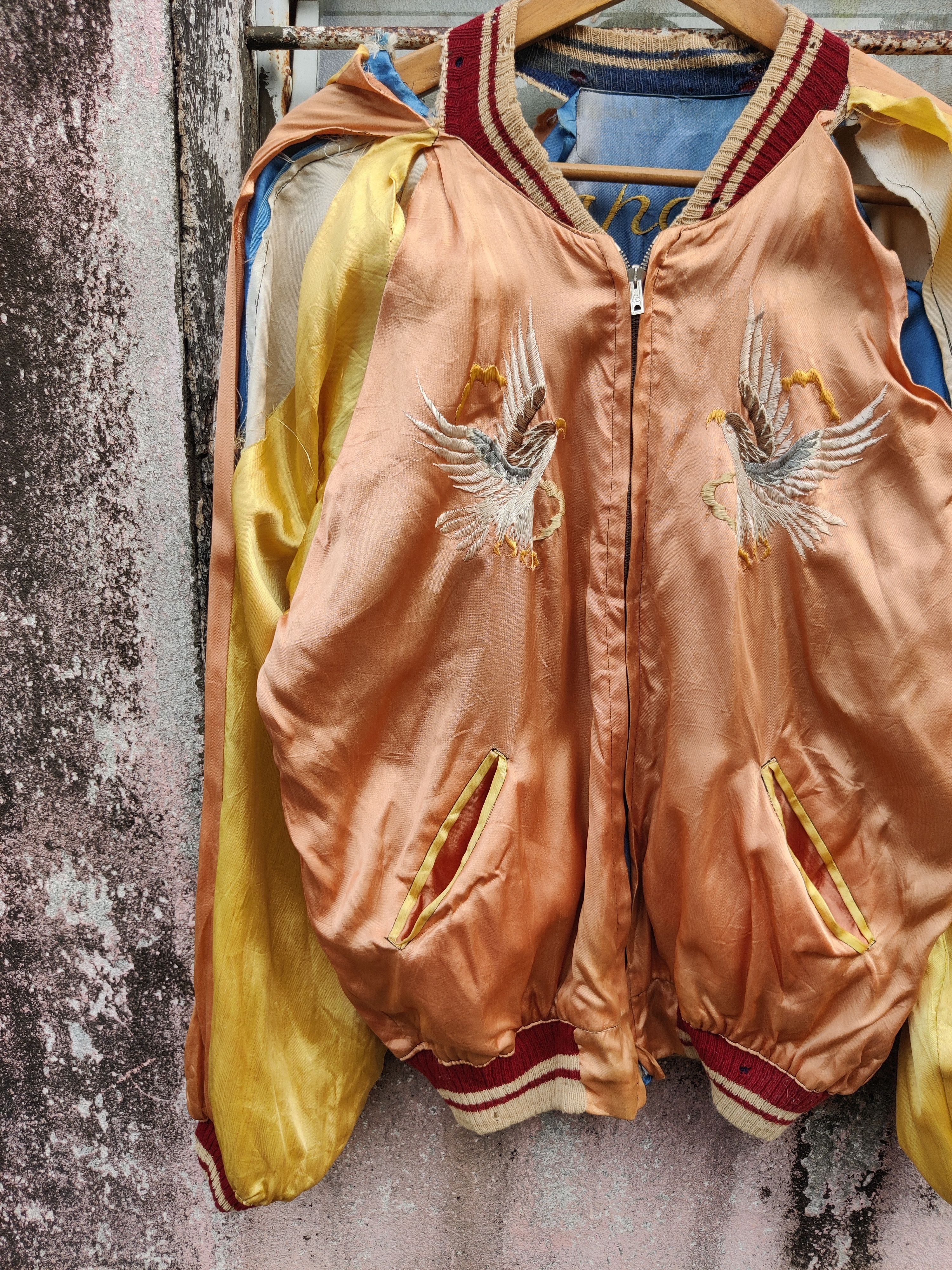 Vintage Vintage Distressed 1950's Sukajan Tiger Embroidery Jacket Size US M / EU 48-50 / 2 - 14 Thumbnail