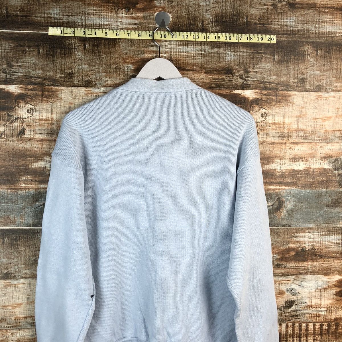 Lacoste Lacoste Blue Cardigan vintage Knitwear #A2515 Size US L / EU 52-54 / 3 - 14 Thumbnail