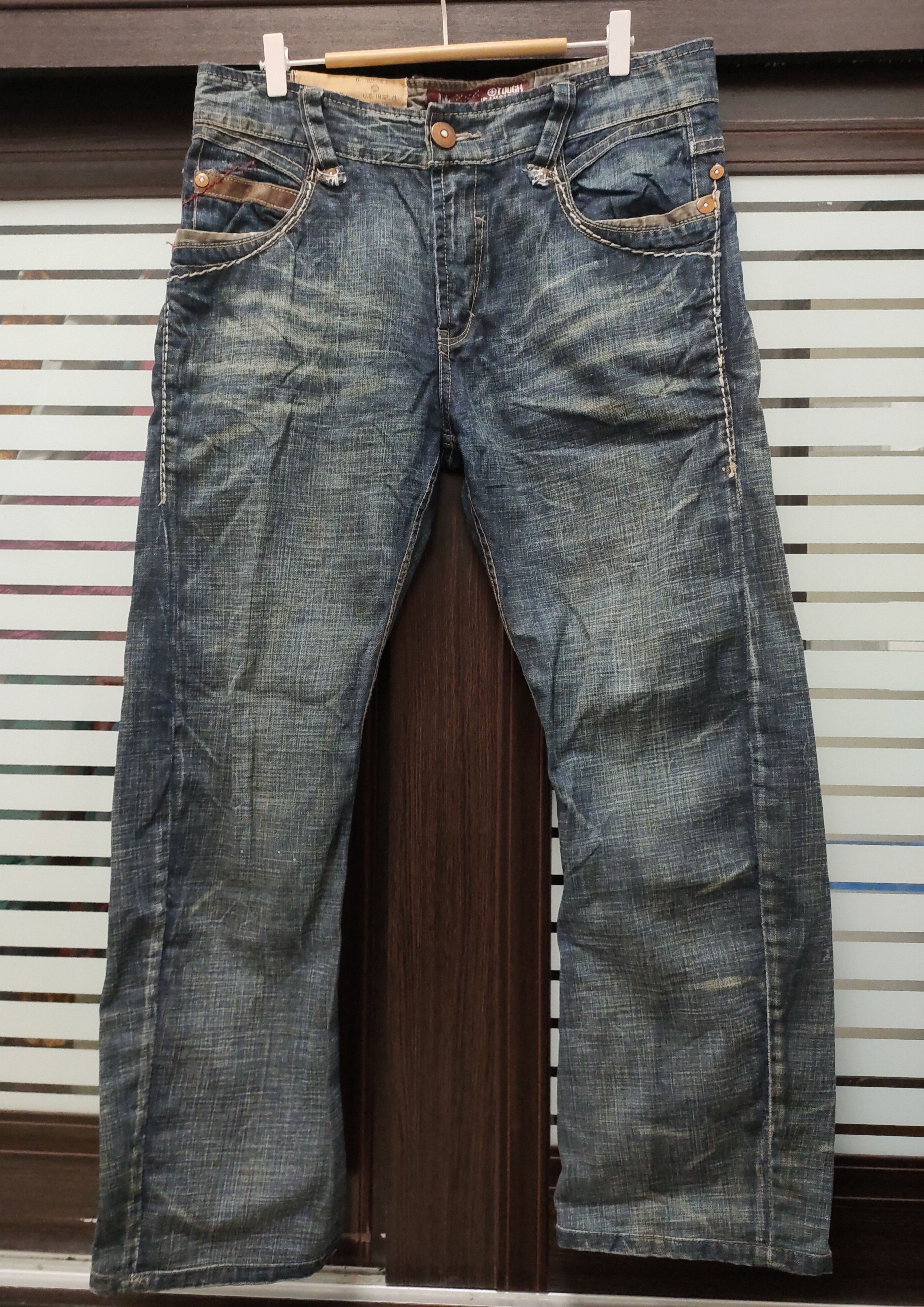 Tribal Streetwear 💥 Tough Jeansmith Machine Gun Flared Denim💥 Size US 36 / EU 52 - 3 Thumbnail