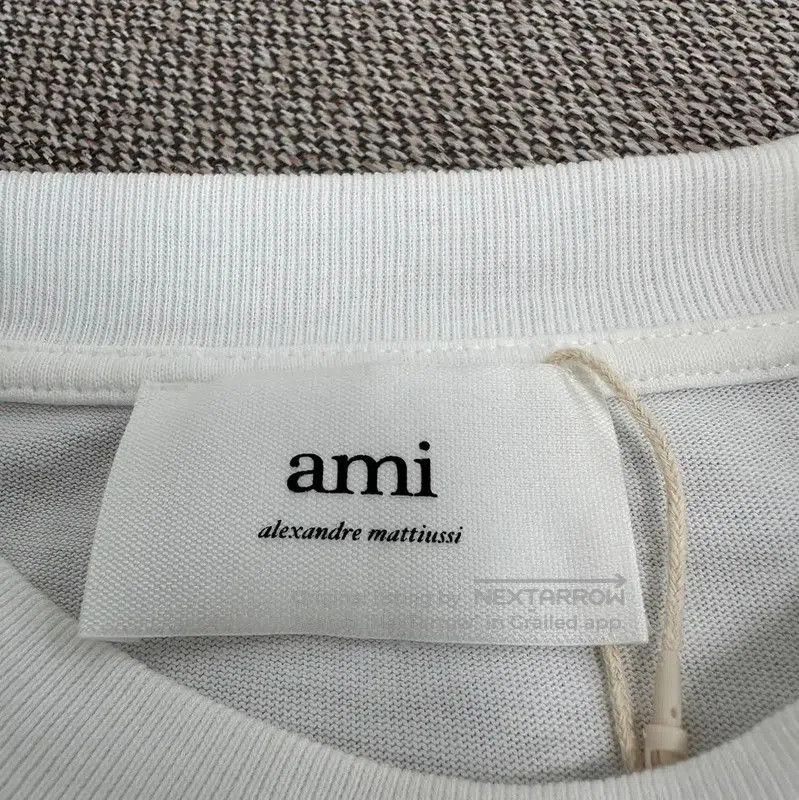 AMI AMI White Cotton Cropped T-Shirt for Women . Size M / US 6-8 / IT 42-44 - 3 Thumbnail