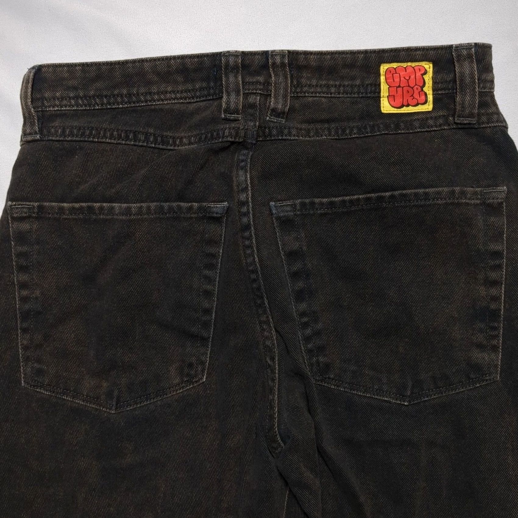 Empyre Empyre Relaxed Fit Jeans Denim Black Vintage Wash Mens 28 Streetwear Skate Pants Size US 28 / EU 44 - 2 Thumbnail