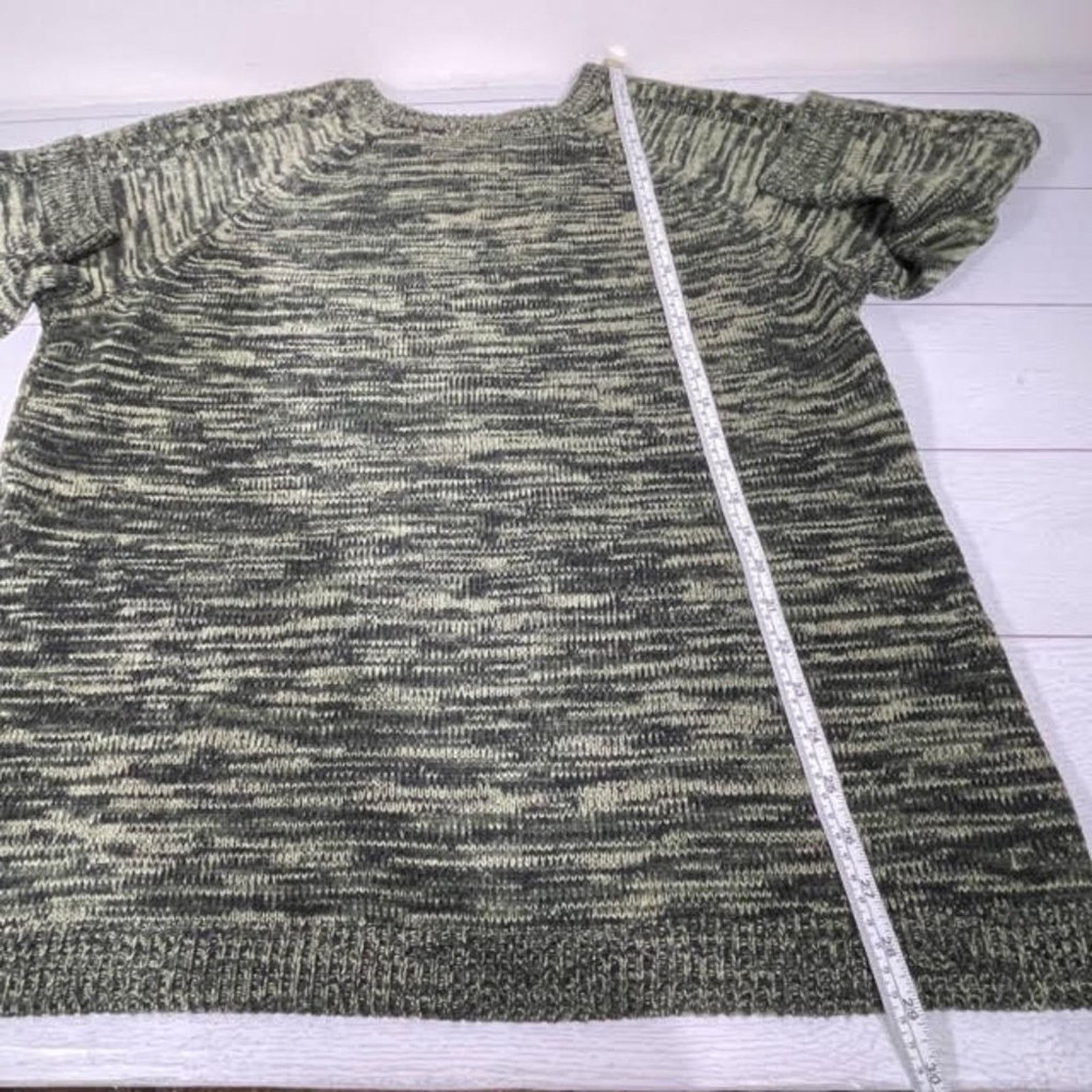 Other Jason Maxwell Green Cable Knit Short Sleeve Sweater 2X Size XXL / US 16-18 / IT 52-54 - 9 Thumbnail