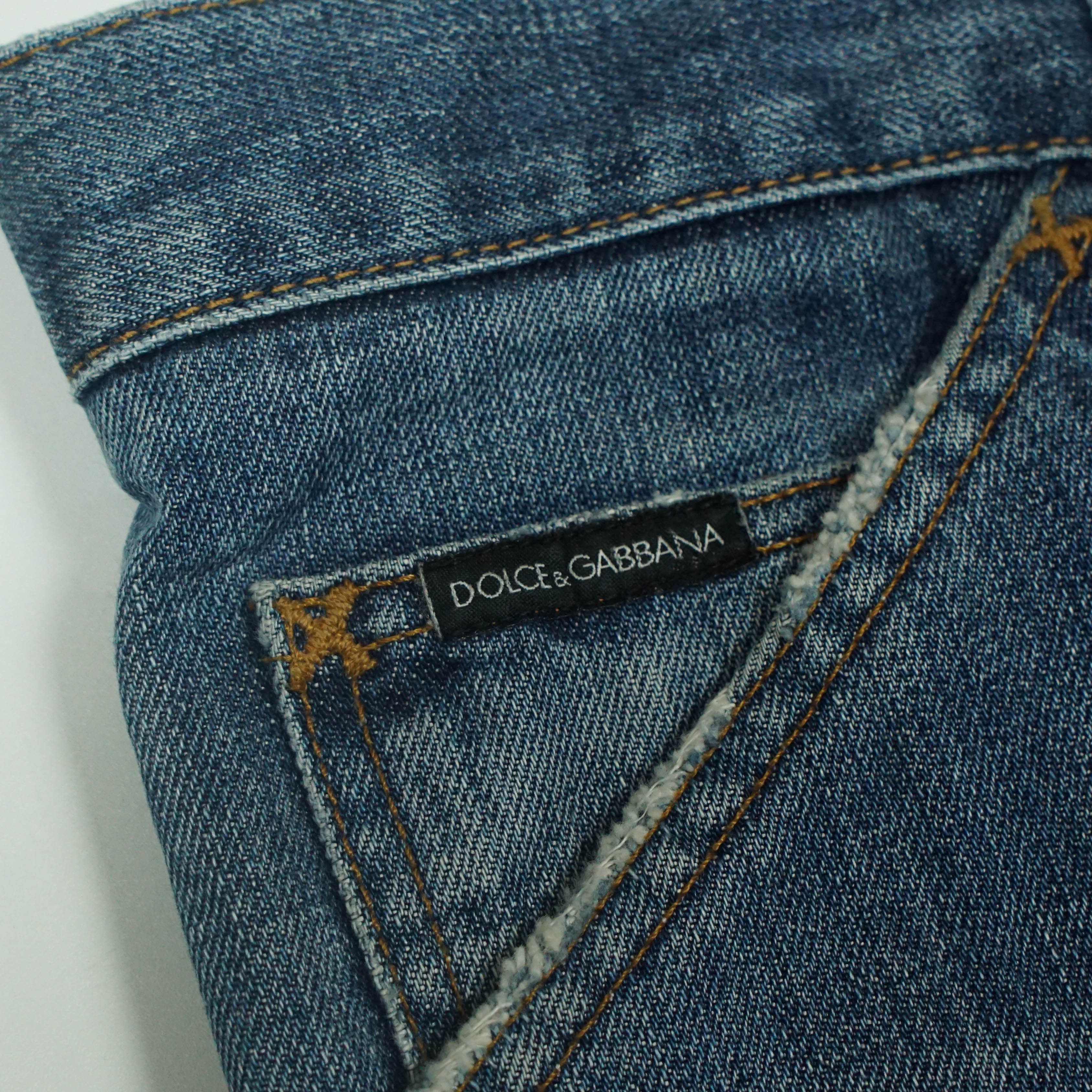 Dolce & Gabbana *NoTariff Dolce & Gabbana Denim Pants Size US 36 / EU 52 - 8 Thumbnail