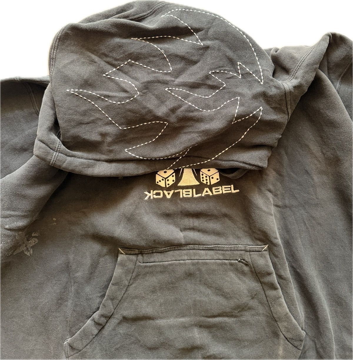 Black Label Y2K Black Label Hoodie With Insane Details Size US L / EU 52-54 / 3 - 4 Thumbnail