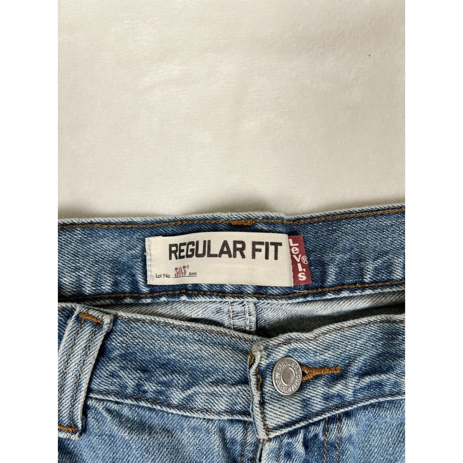 Levi's Vintage Levi’s 505 Denim Jeans Size 34x32 Medium Wash Grunge Size US 34 / EU 50 - 4 Thumbnail