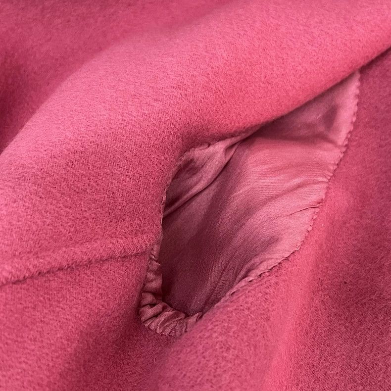 Max Mara Max Mara Solid wool and mulberry silk overcoat Size M / US 6-8 / IT 42-44 - 4 Thumbnail
