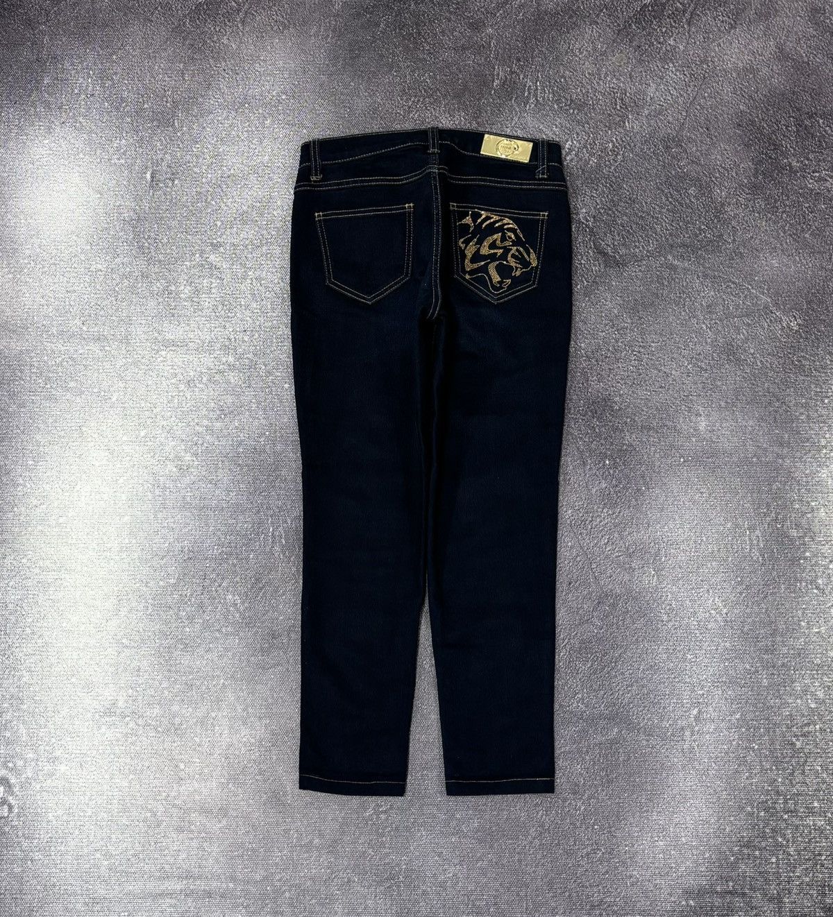 Cavalli Class Roberto Cavalli Class Women’s Rhinestones Navy Denim Jeans Size 26" / US 2 / IT 38 - 1 Thumbnail