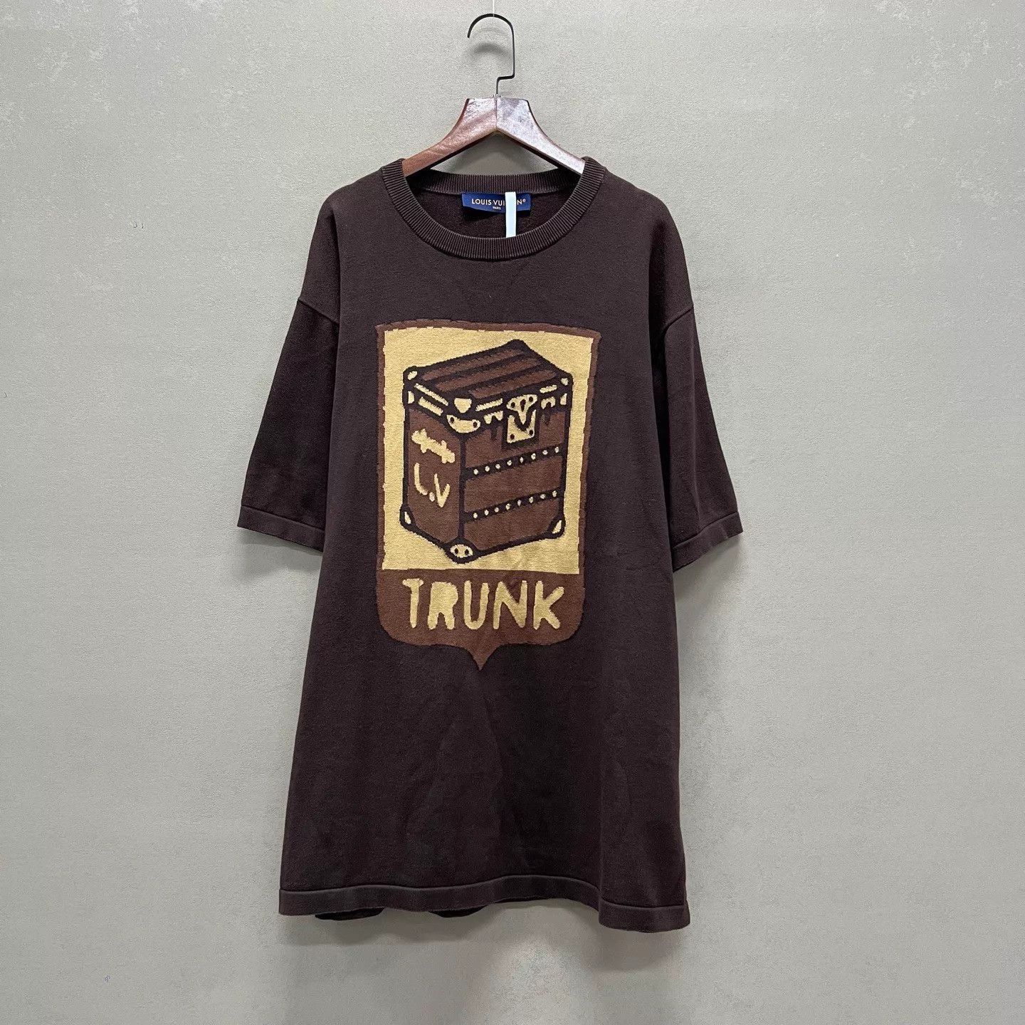 Louis Vuitton Brown Trunk Graphic Short Sleeve Shirt XXL Size US XXL / EU 58 / 5 - 1 Thumbnail