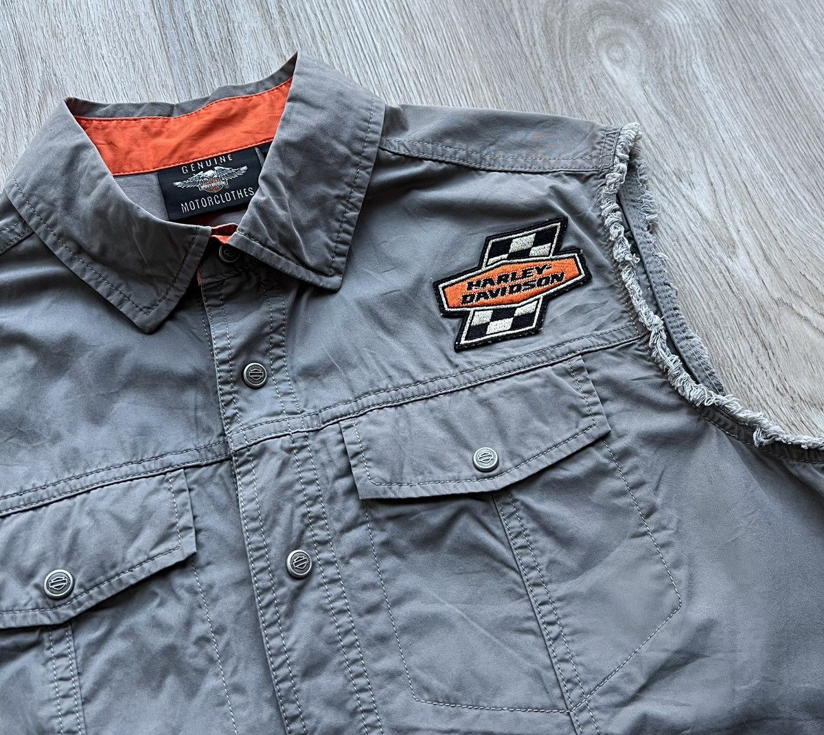 Harley Davidson Harley Davidson Gray Motorcycles Vest Big Logo Size US M / EU 48-50 / 2 - 3 Thumbnail