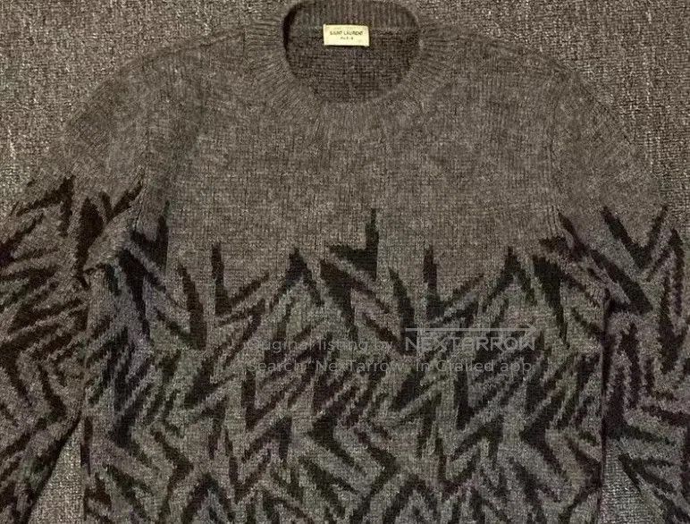 Saint Laurent Paris Multi Pattern Knit Sweater XS. Size US XS / EU 42 / 0 - 2 Thumbnail