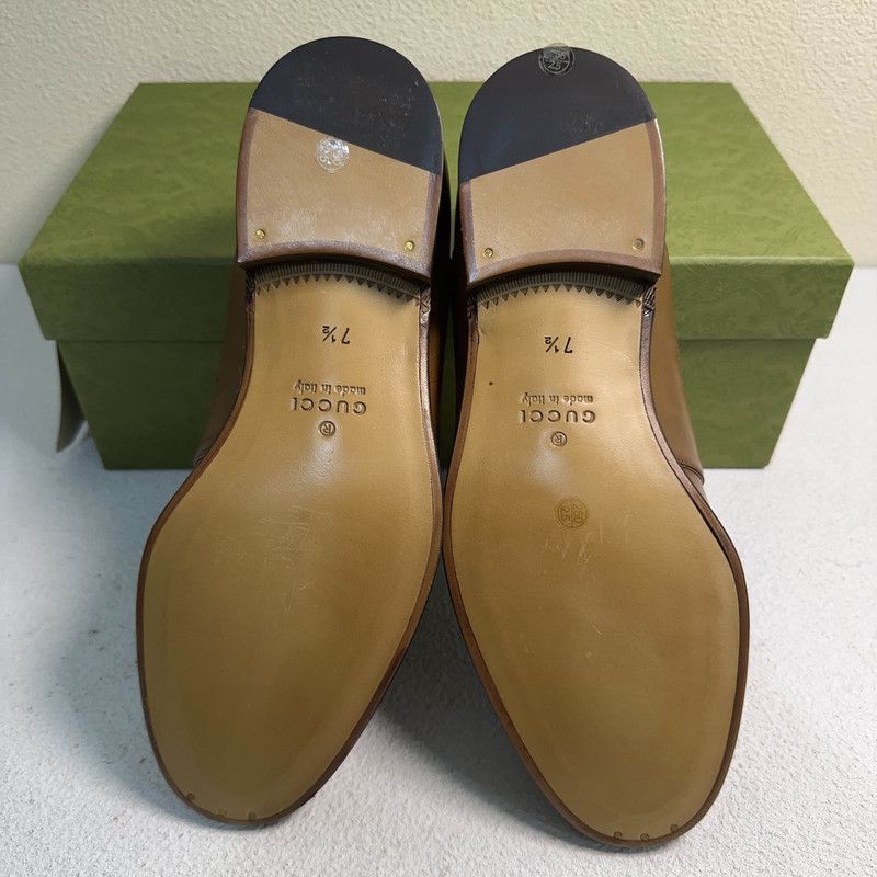 Gucci Gucci Interlocking Leather Casual Loafers for Men - Size US 8 / EU 41 - 4 Thumbnail