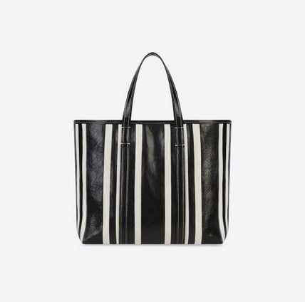 image of Balenciaga O1Srvl11E0224 Size: Os South Shopper Bag In Black & White in Black/White, Women's