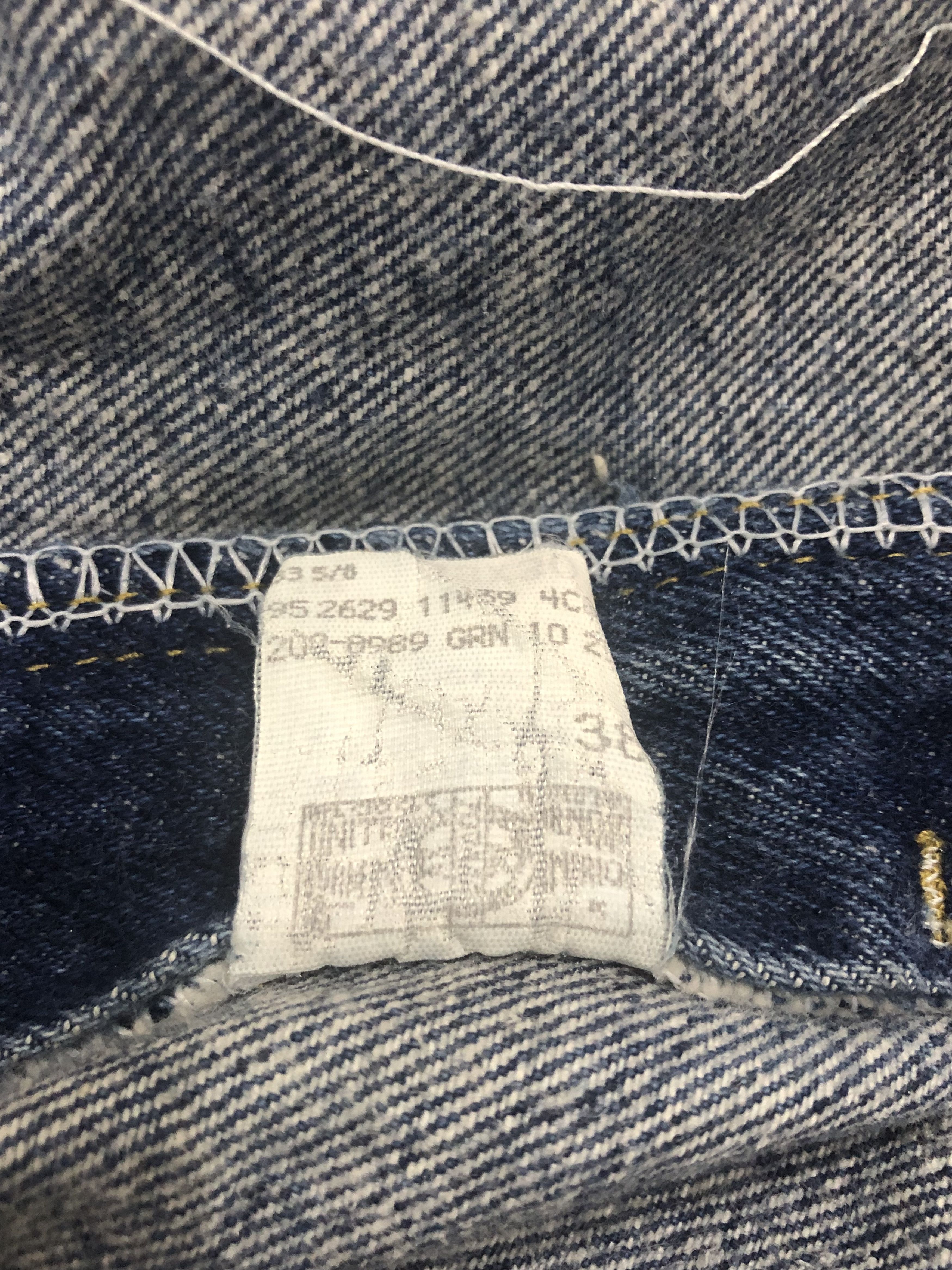 Lee Vintage Lee Denim Jeans Butterfly Custom Distressed USA Size US 33 - 10 Thumbnail
