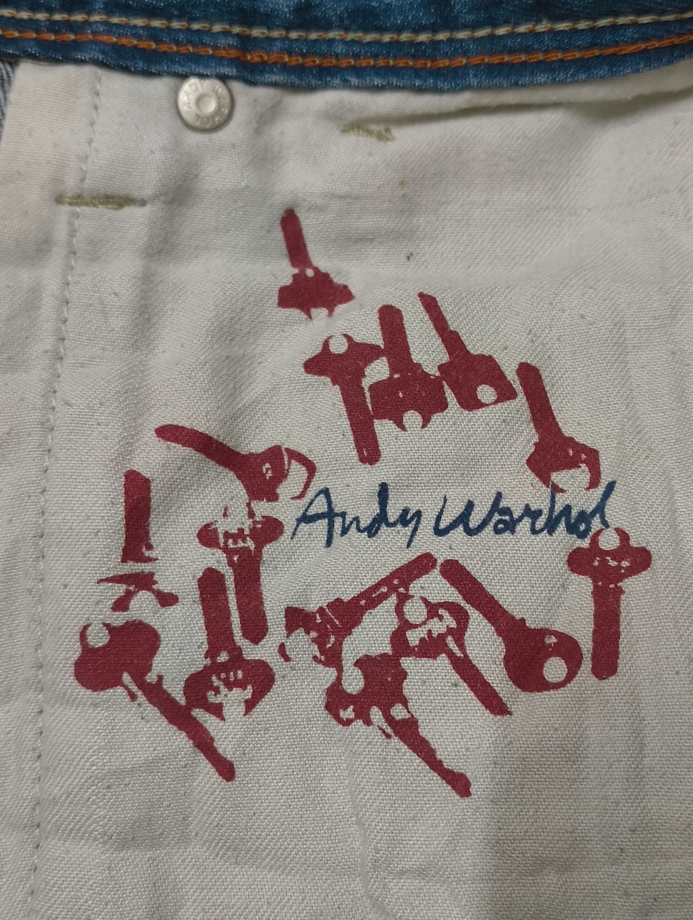 Andy Warhol × Pepe Jeans PEPE JEANS X ANDY WARHOL ART DISTRESSED JEANS Size US 31 - 8 Thumbnail