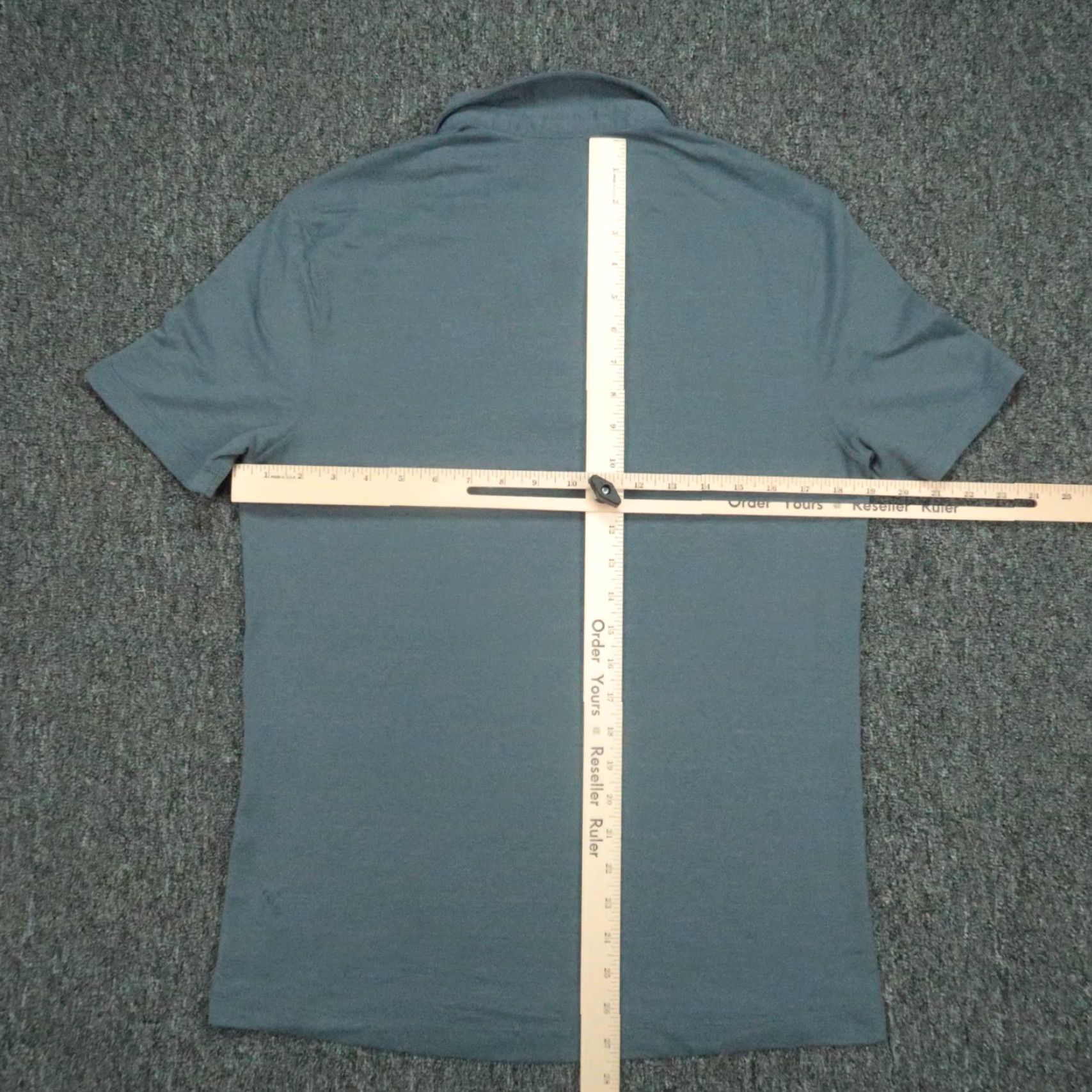 Lululemon Lululemon Shirt Mens Medium Blue Evolution Performance Polo Striped Short Sleeve Size US M / EU 48-50 / 2 - 4 Thumbnail