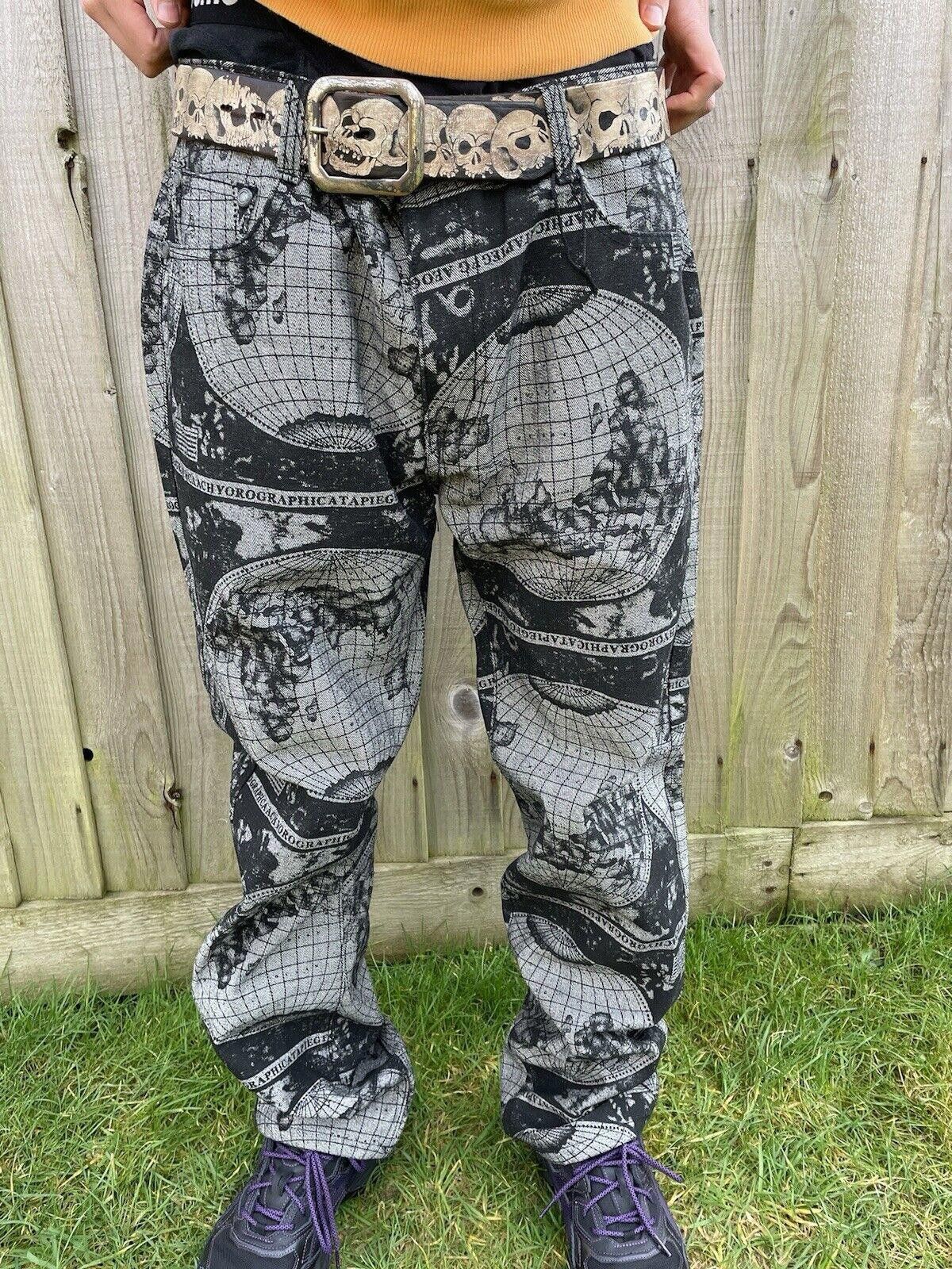 Designer Vintage Graphic Streetwear Y2K W38 L30 Size US 38 / EU 54 - 2 Thumbnail