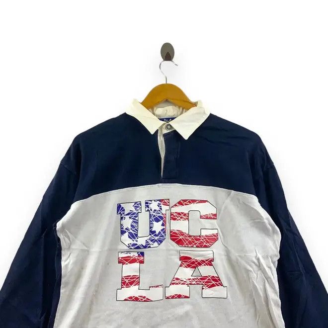 Vintage Vintage UCLA CALIFORNIA UNIVERISITY Rugby Sweatshirt Sweater Size L / US 10 / IT 46 - 2 Thumbnail