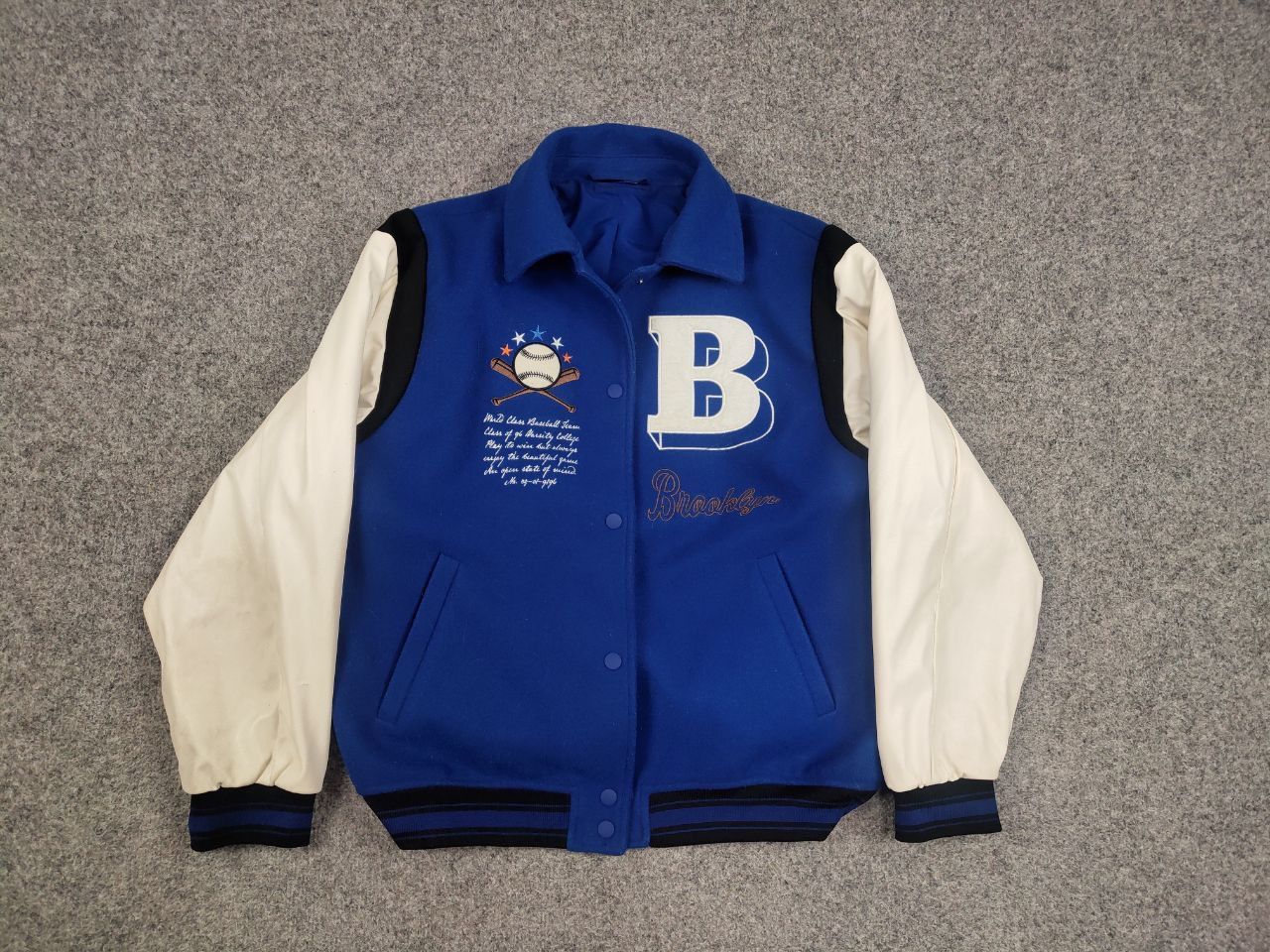 Vintage Vintage Varsity Bomber Letterman Brooklyn Jacket USA Style Size US S / EU 44-46 / 1 - 10 Thumbnail