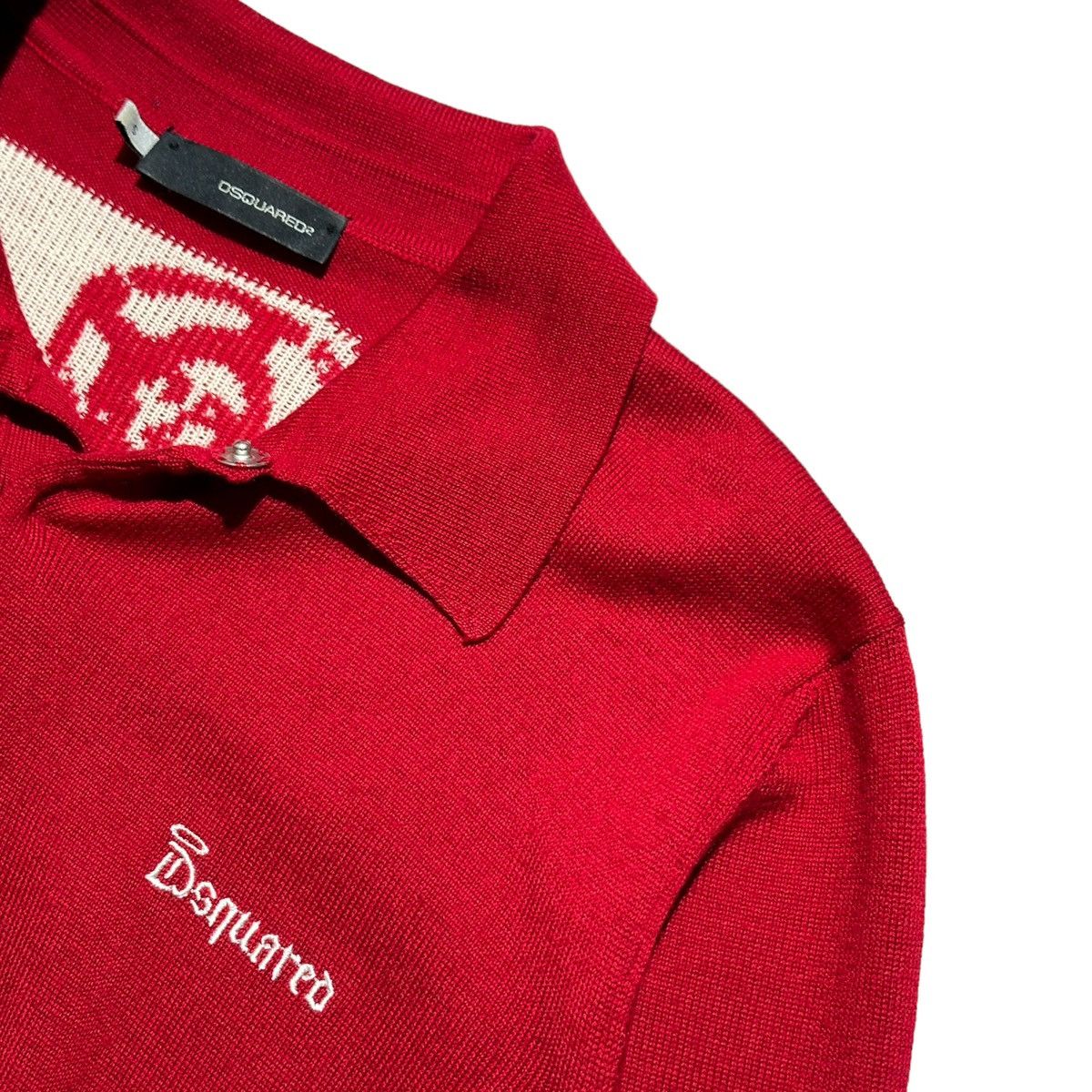 Dsquared2 FW2005 Jesus intarsia knit polo Size US S / EU 44-46 / 1 - 2 Thumbnail