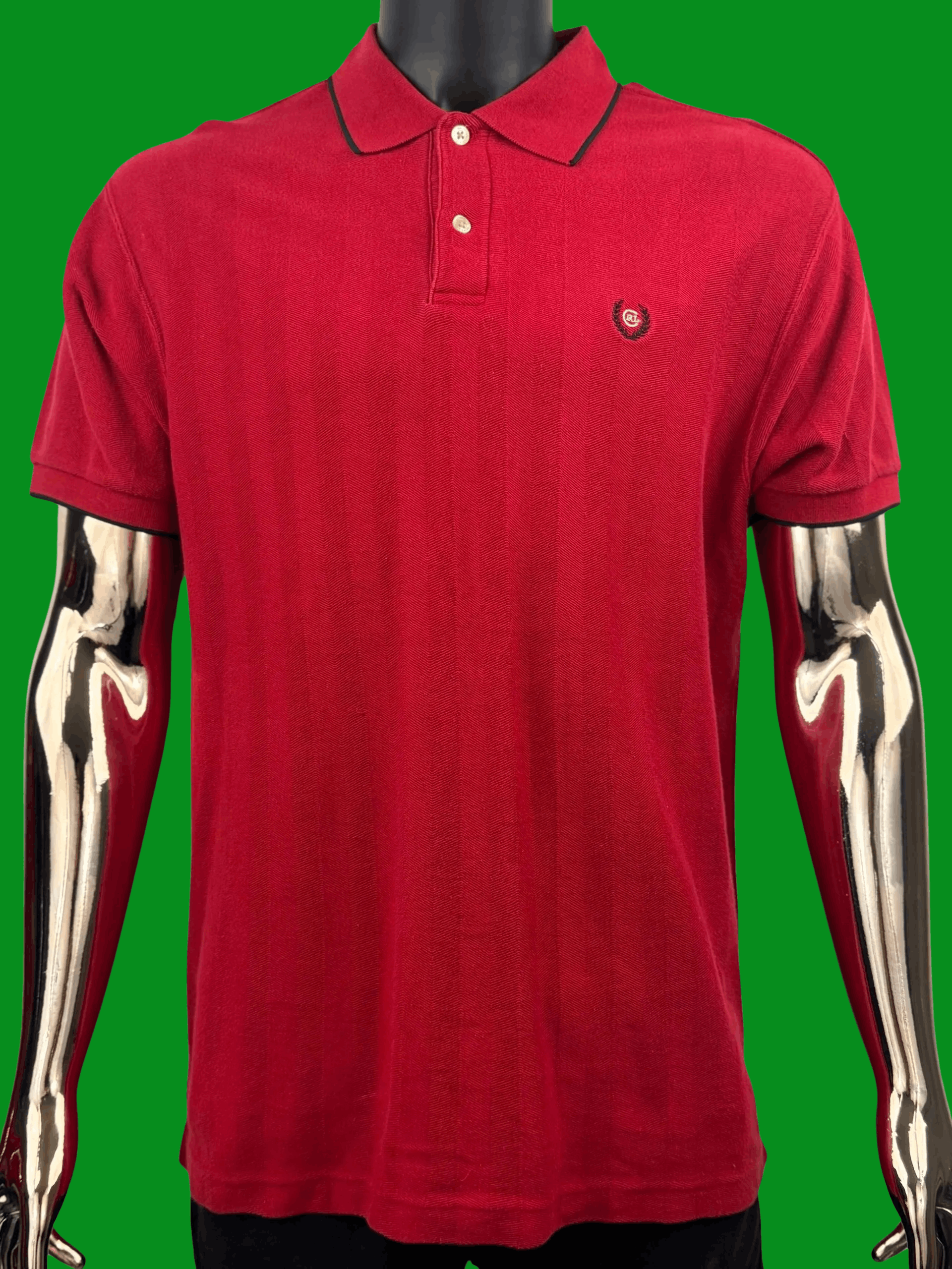 Polo Ralph Lauren VTG Chaps Ralph Lauren Red Crest Logo Polo Shirt Dark Trim Size US S / EU 44-46 / 1 - 2 Thumbnail
