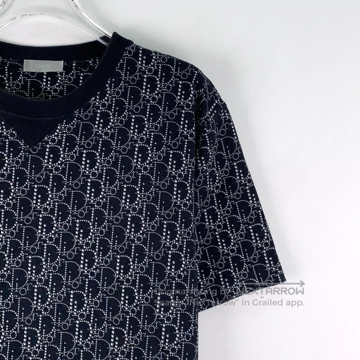 Dior Black Patterned Short Sleeve Shirt. Size US M / EU 48-50 / 2 - 3 Thumbnail