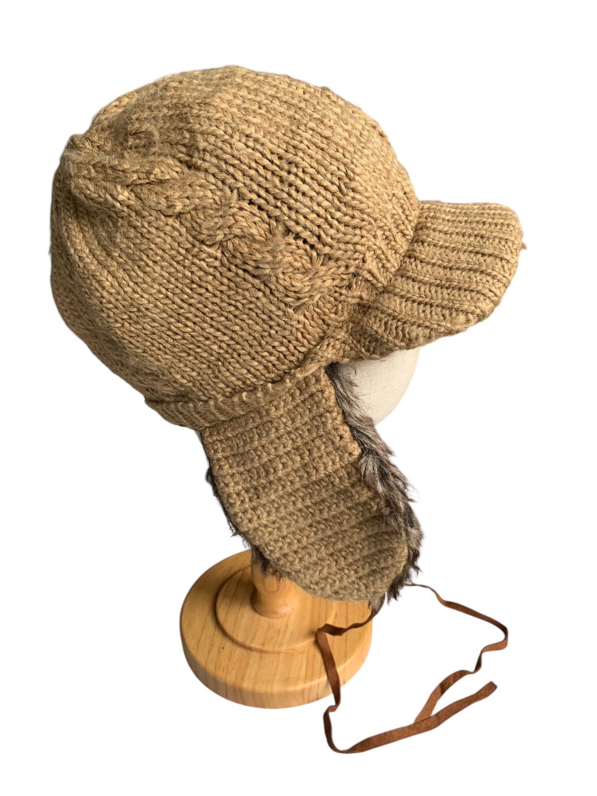 Japanese Brand × Kapital × Vintage Knitted Crochet Earflaps Winter Sessions Beanie Hats Size ONE SIZE - 3 Thumbnail