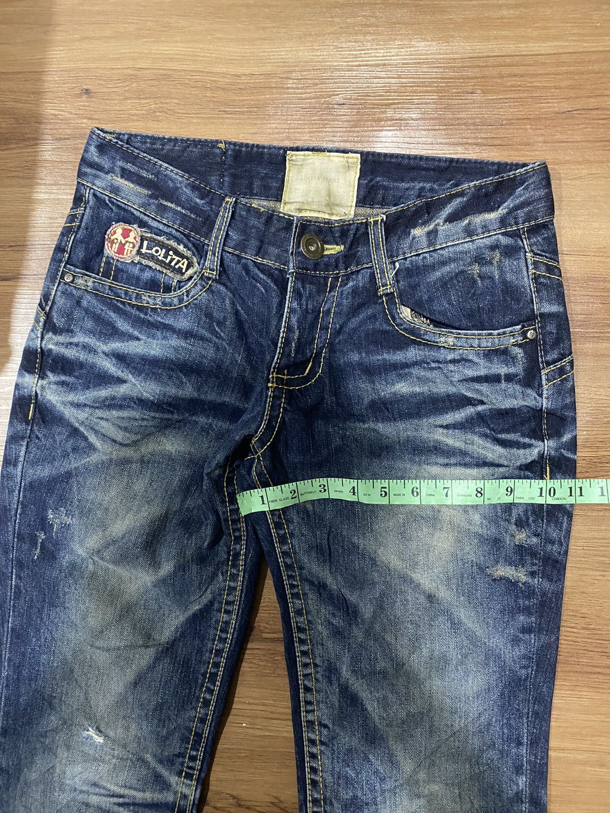 Vintage Vintage Lolita Distress Denim Jeans Size US 32 / EU 48 - 16 Thumbnail