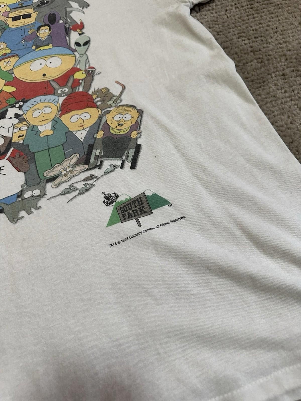 Vintage Vintage Screen Stars South Park T-Shirt 1998 Sz M Size US M / EU 48-50 / 2 - 4 Thumbnail