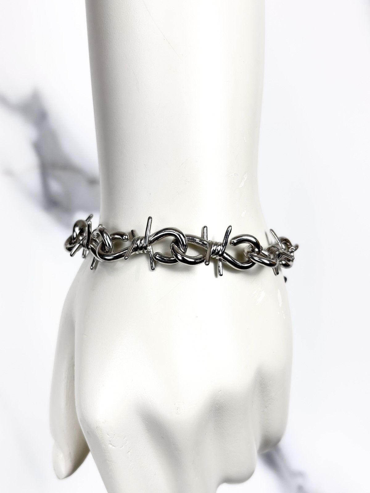 Undercover AW23 Undercover Barbed Wire Thorn Silver Bracelet Size ONE SIZE - 1 Thumbnail