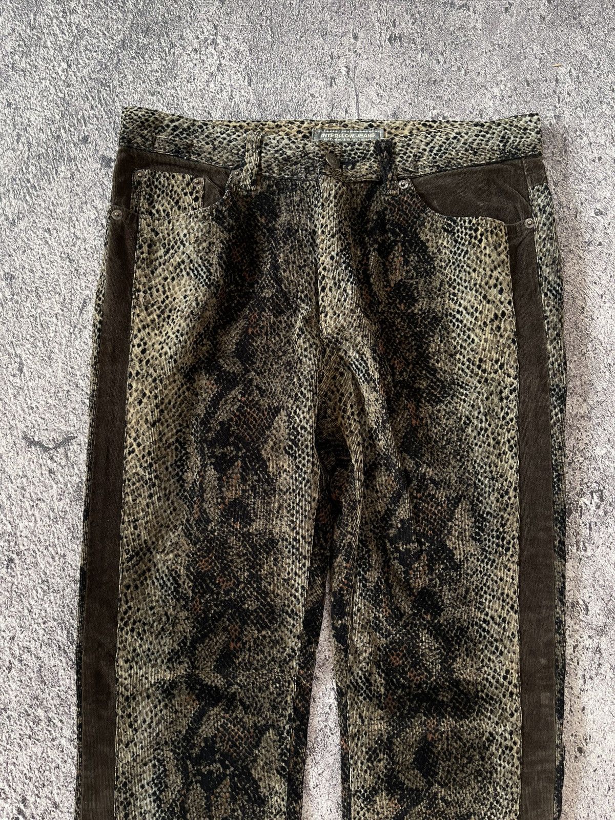 Japanese Brand Y2k interflow snakeskin “tornado mart style” jeans Size US 30 / EU 46 - 3 Thumbnail