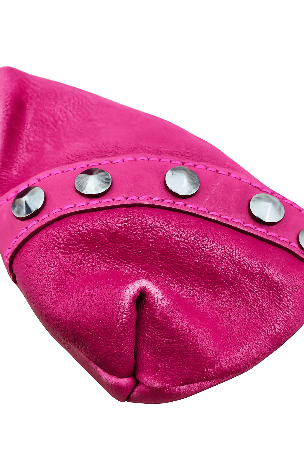 John Galliano John Galliano Pink Studded Leather Gazette Shoulder Bag Size ONE SIZE - 11 Thumbnail