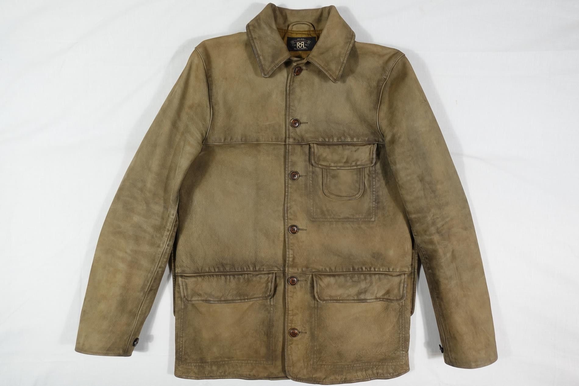 RRL Ralph Lauren RRL Double Ralph Lauren Jacket Coat Leather Brown Western S Size US S / EU 44-46 / 1 - 1 Thumbnail