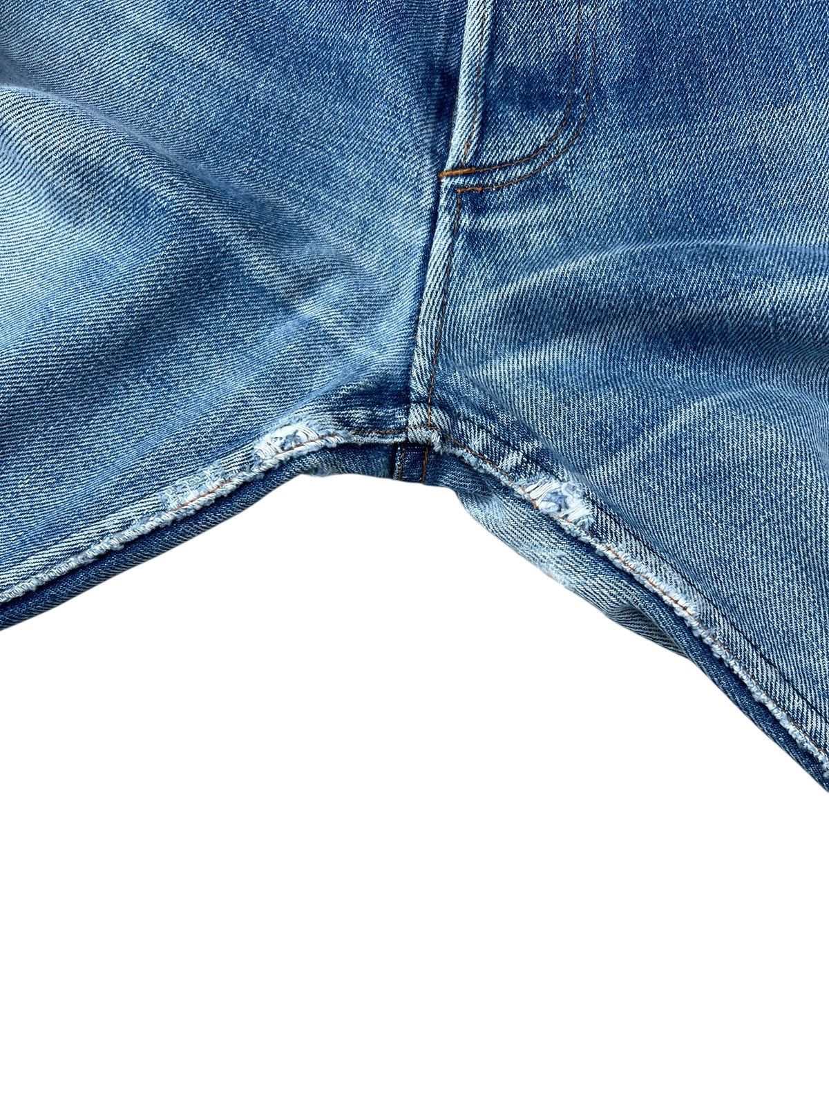 A.P.C. Vintage A.P.C. Distressed Rip Off Leg Denim Selvedge Jeans Size US 30 / EU 46 - 16 Thumbnail