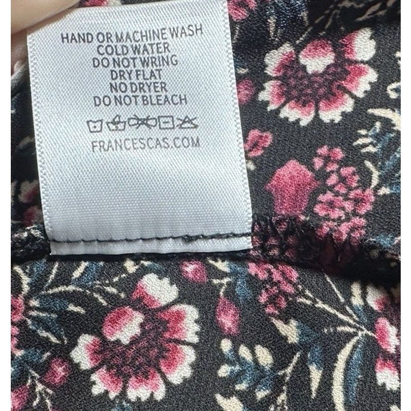 Other Miami Black Floral Print Faux Wrap Tie Maxi Dress Womens XS Size XS / US 0-2 / IT 36-38 - 12 Thumbnail
