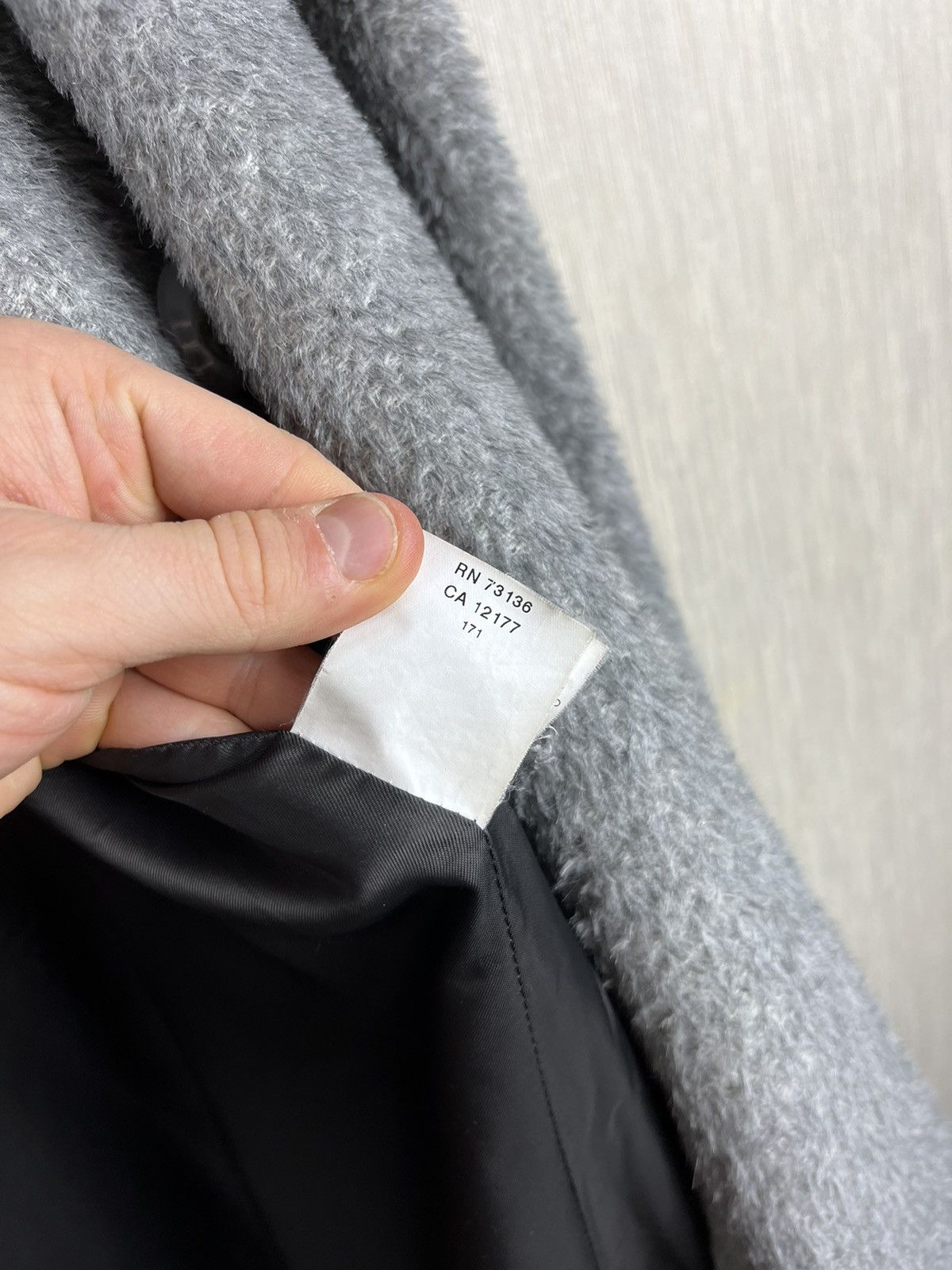 Designer × Max Mara Max Mara Studio alpaca wool coat fuzzy hairy Size M / US 6-8 / IT 42-44 - 24 Thumbnail