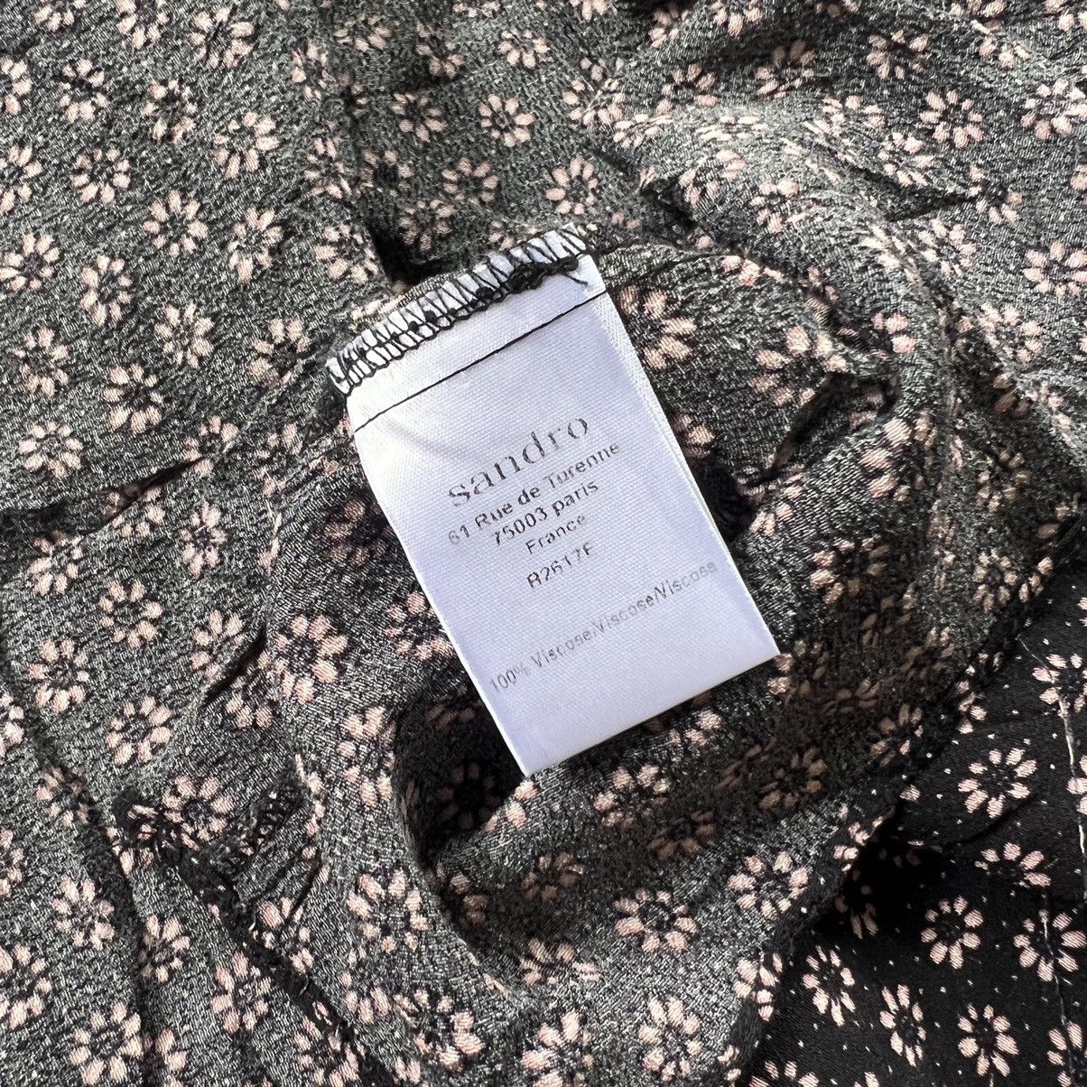 Sandro Sandro Floral Mini Dress Size S / US 4 / IT 40 - 5 Thumbnail