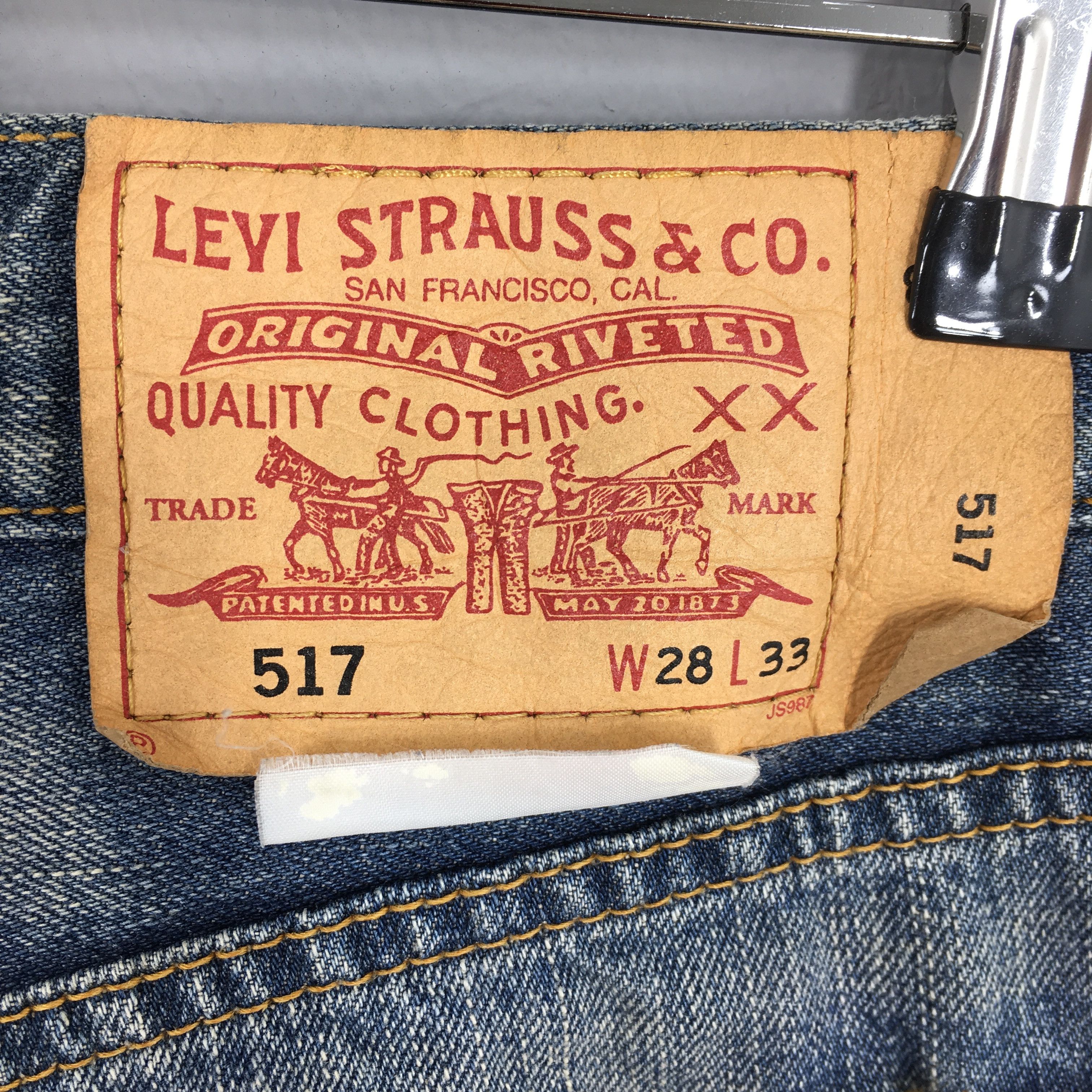 Levi's Size 27x31.5 Vintage Levi's 517 Bootcut Flare Jeans S1980 Size 27" / US 4 / IT 40 - 11 Thumbnail
