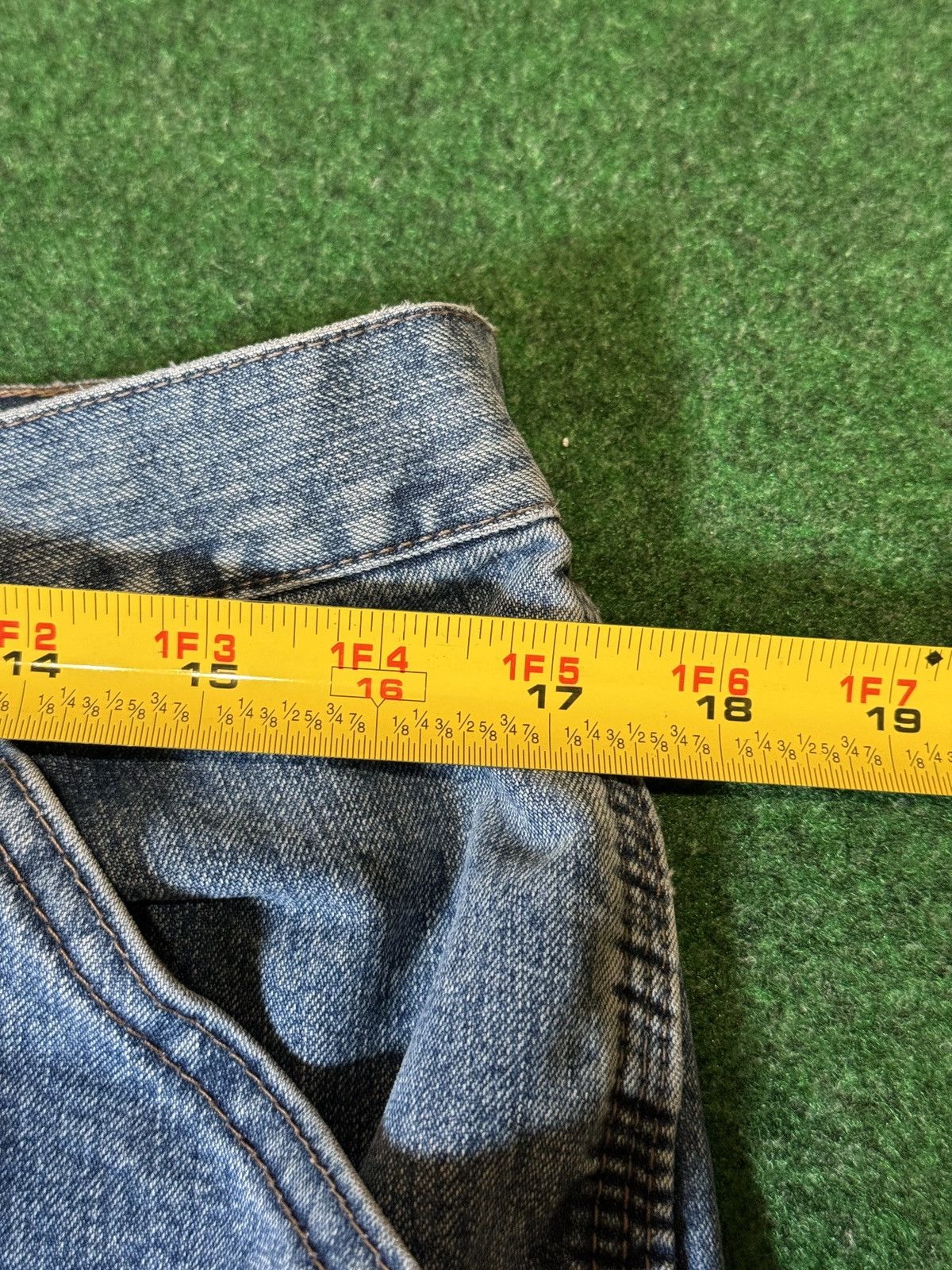 Vintage × Wrangler Y2K Wrangler Carpenter Wide Leg Baggy Hip Hop Skater Jeans Size US 34 / EU 50 - 5 Thumbnail