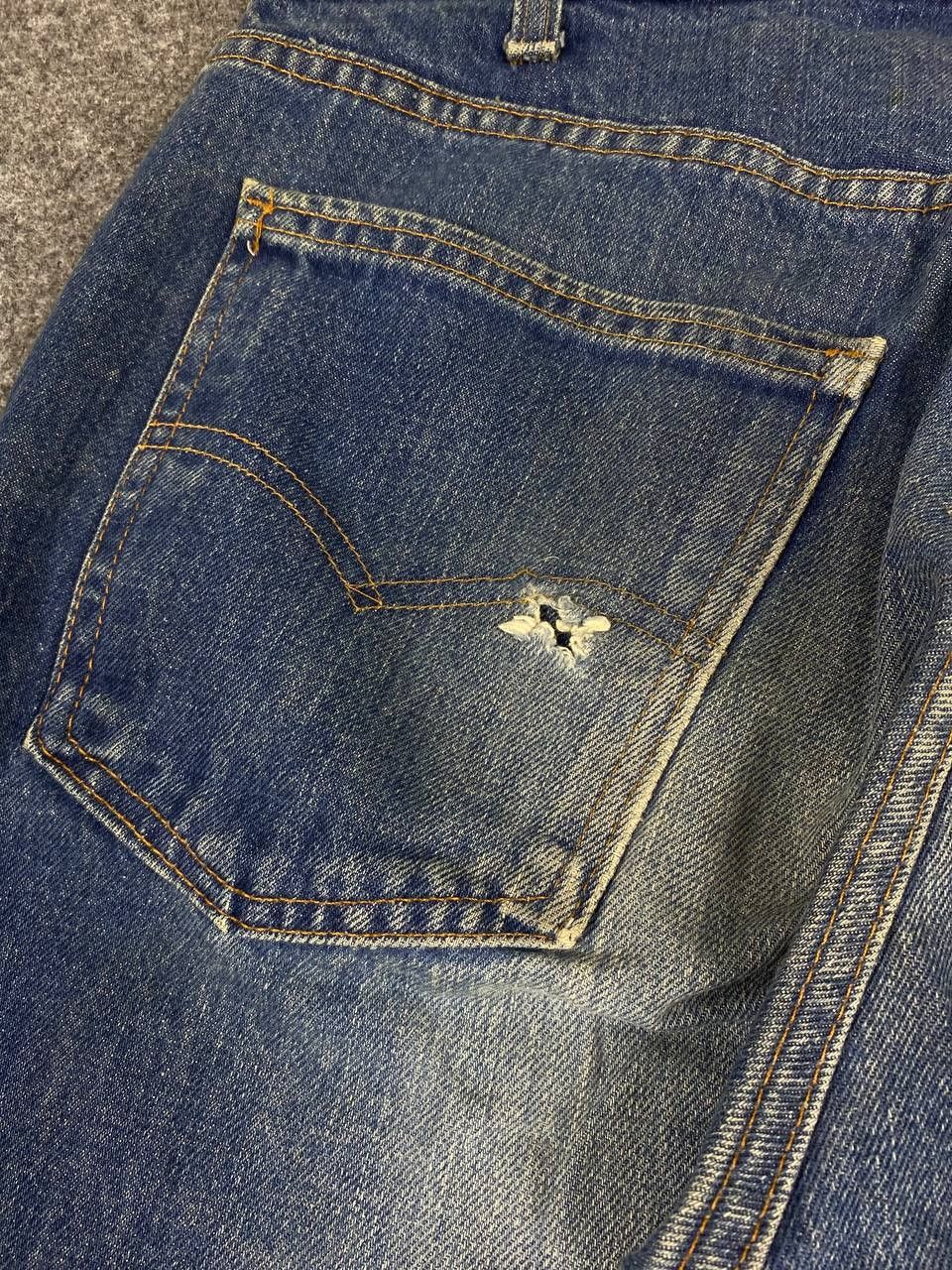 Levi's vintage levis 505 orange tab denim nice design Size US 33 - 5 Thumbnail
