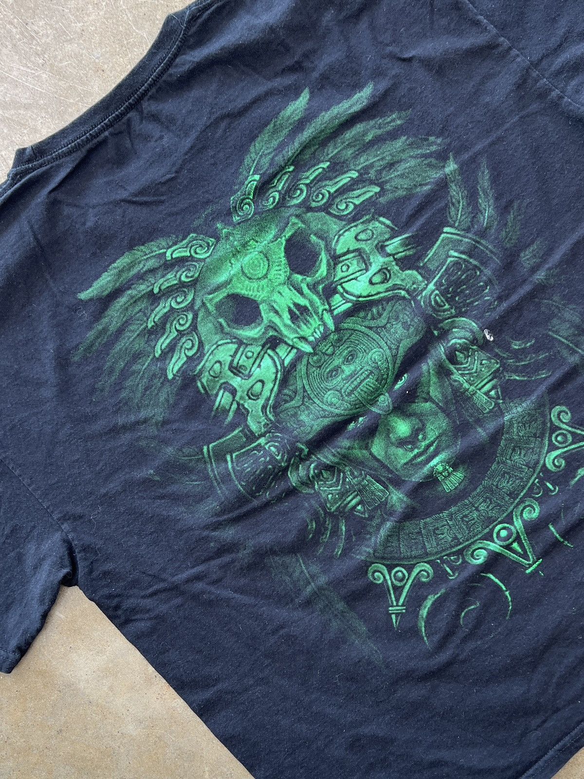 Vintage Central America Mexico Mayan Aztec Front Back Graphic Tee XL Size US XL / EU 56 / 4 - 4 Thumbnail