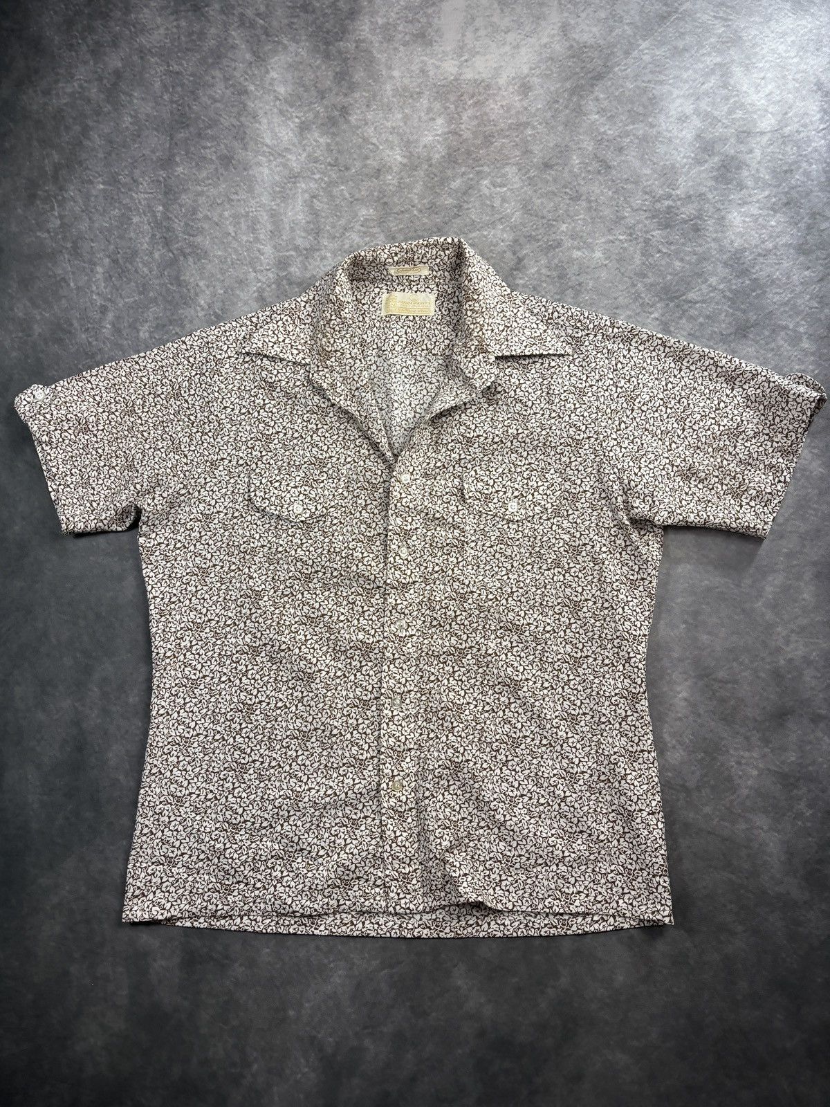 Sears 1970s Vintage Sears Kings Road Polyester Shortsleeve Shirt Size US M / EU 48-50 / 2 - 1 Thumbnail