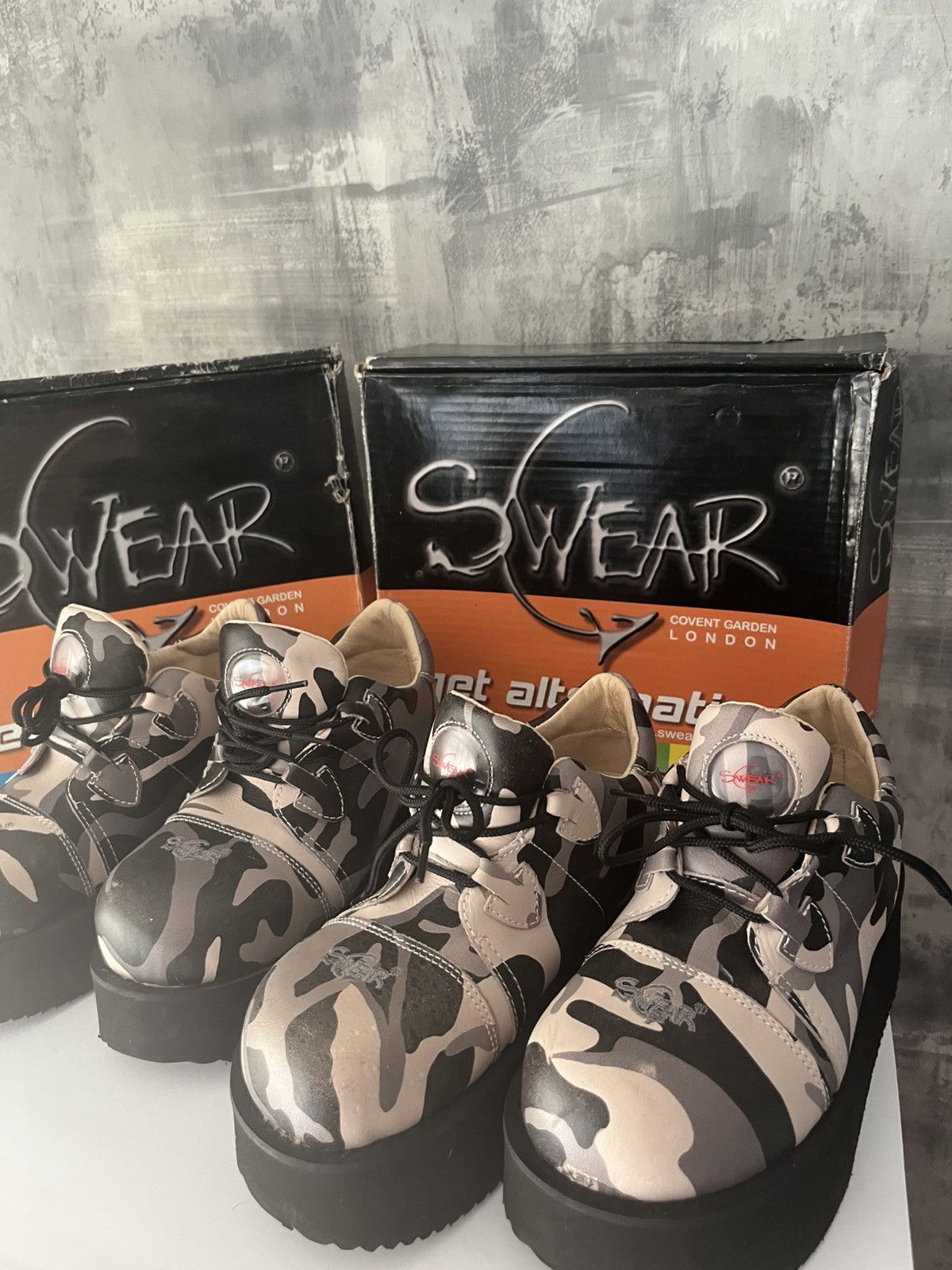 SWEAR London Swear alternative white camo Size US 10 / EU 43 - 1 Thumbnail