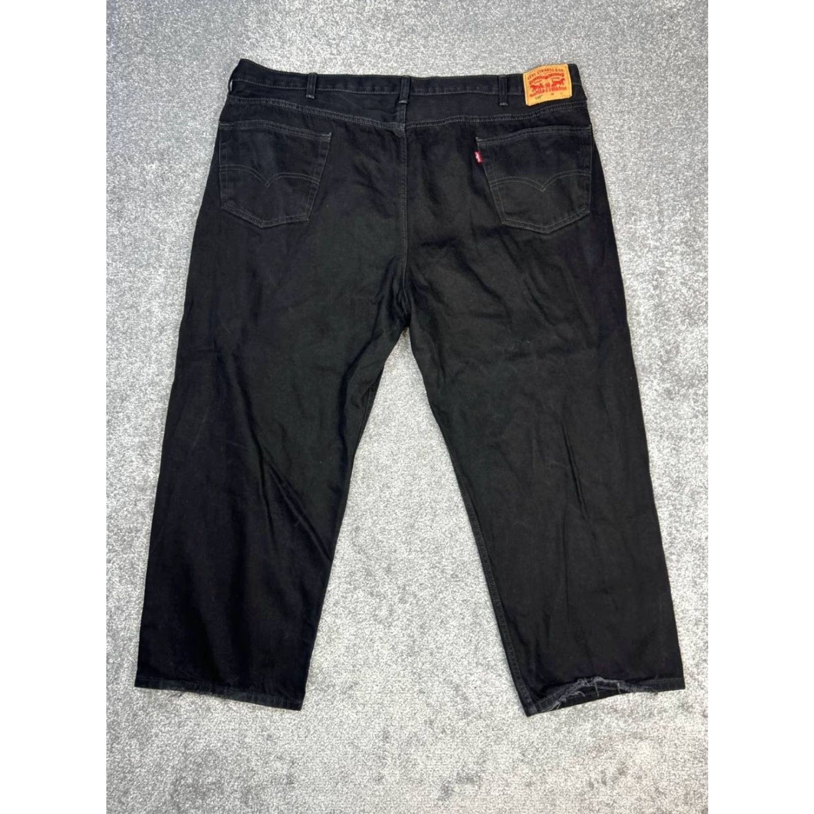 Levi's Levis 550 Jeans Mens 52 Black Cotton High Rise Relaxed Fit Straight Leg 50x27 Vintage No Size US 36 / EU 52 - 2 Thumbnail