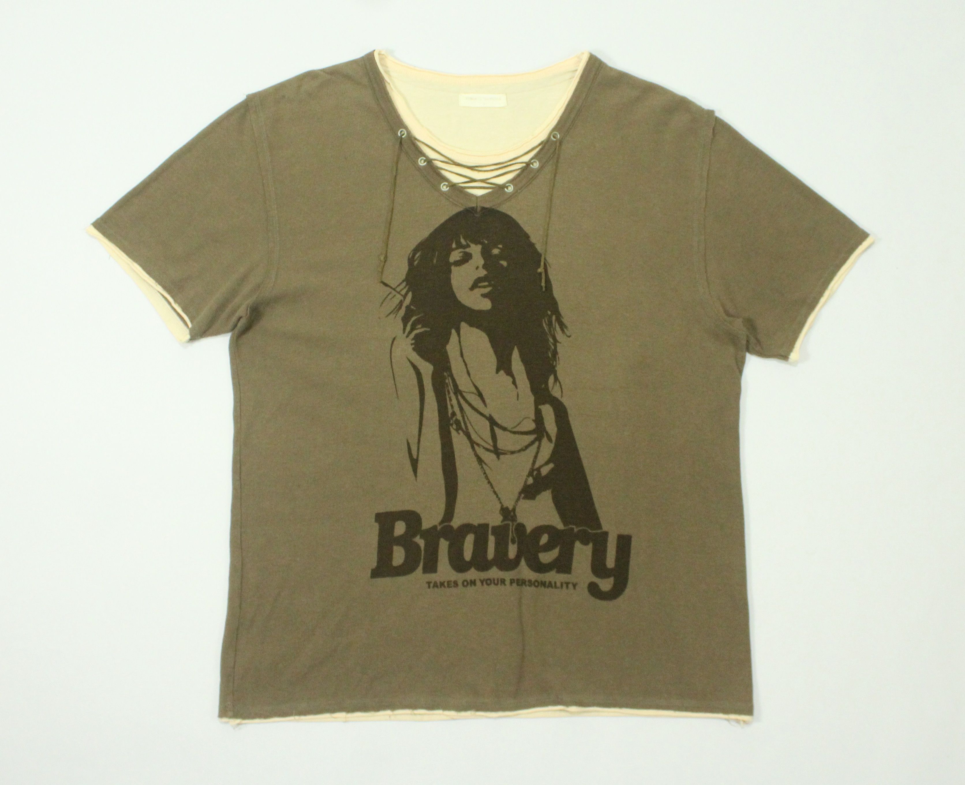 Japanese Brand Lace Up Graphic Shirt Smoking Inspired LGB Hysteric Glamour Size US M / EU 48-50 / 2 - 6 Thumbnail