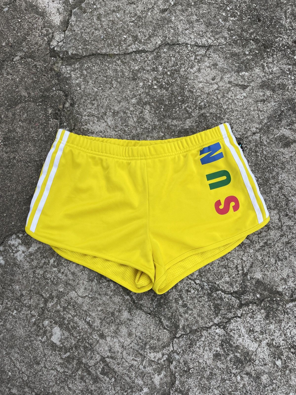 Adidas × Pharrell Vintage Adidas Pharrell Williams Drill Y2K Designer Shorts Size 32" / US 10 / IT 46 - 1 Thumbnail