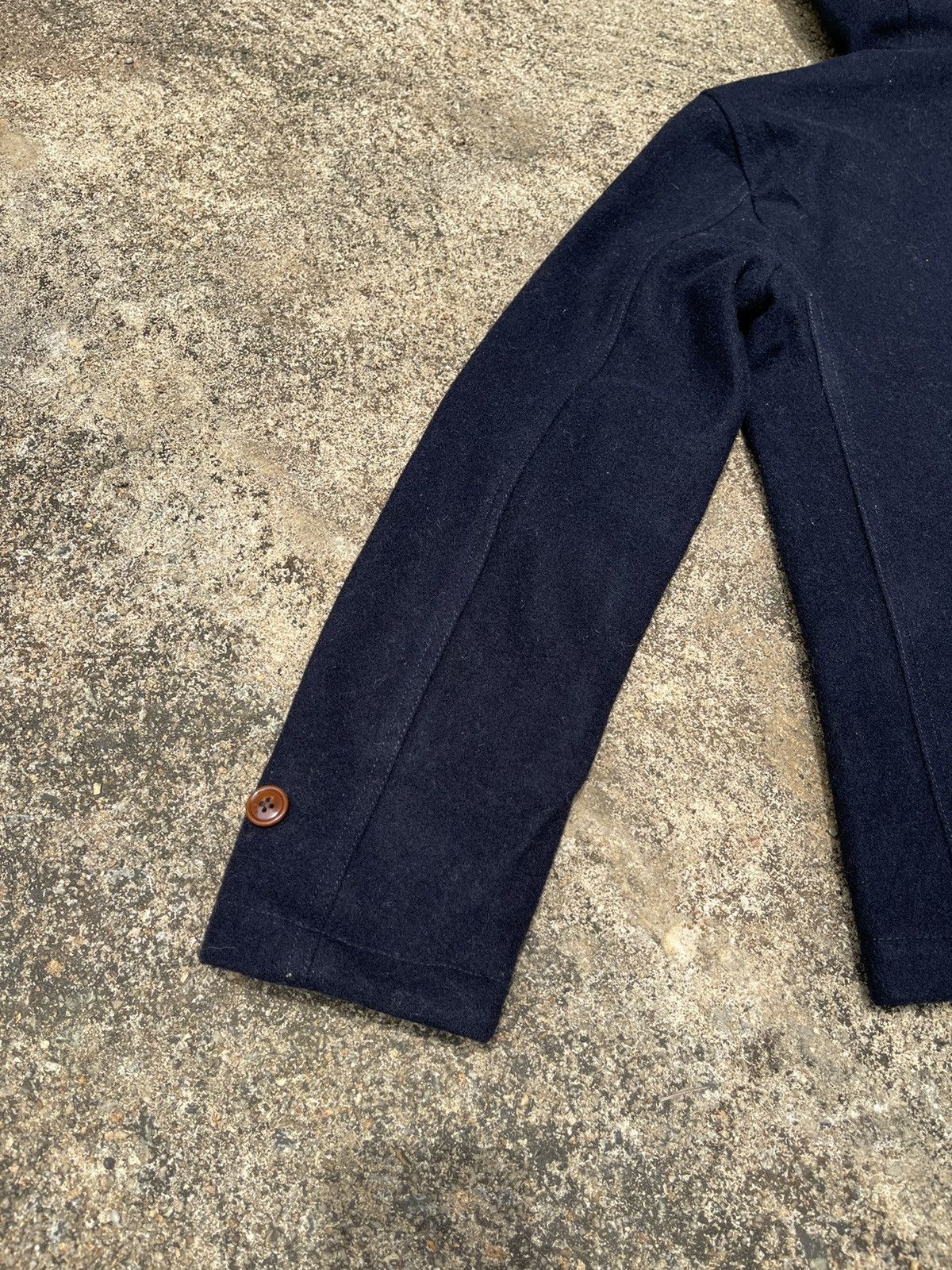 Beams Plus BEAMS Navy Hooded Wool Jacket (Size S) Size US S / EU 44-46 / 1 - 14 Thumbnail