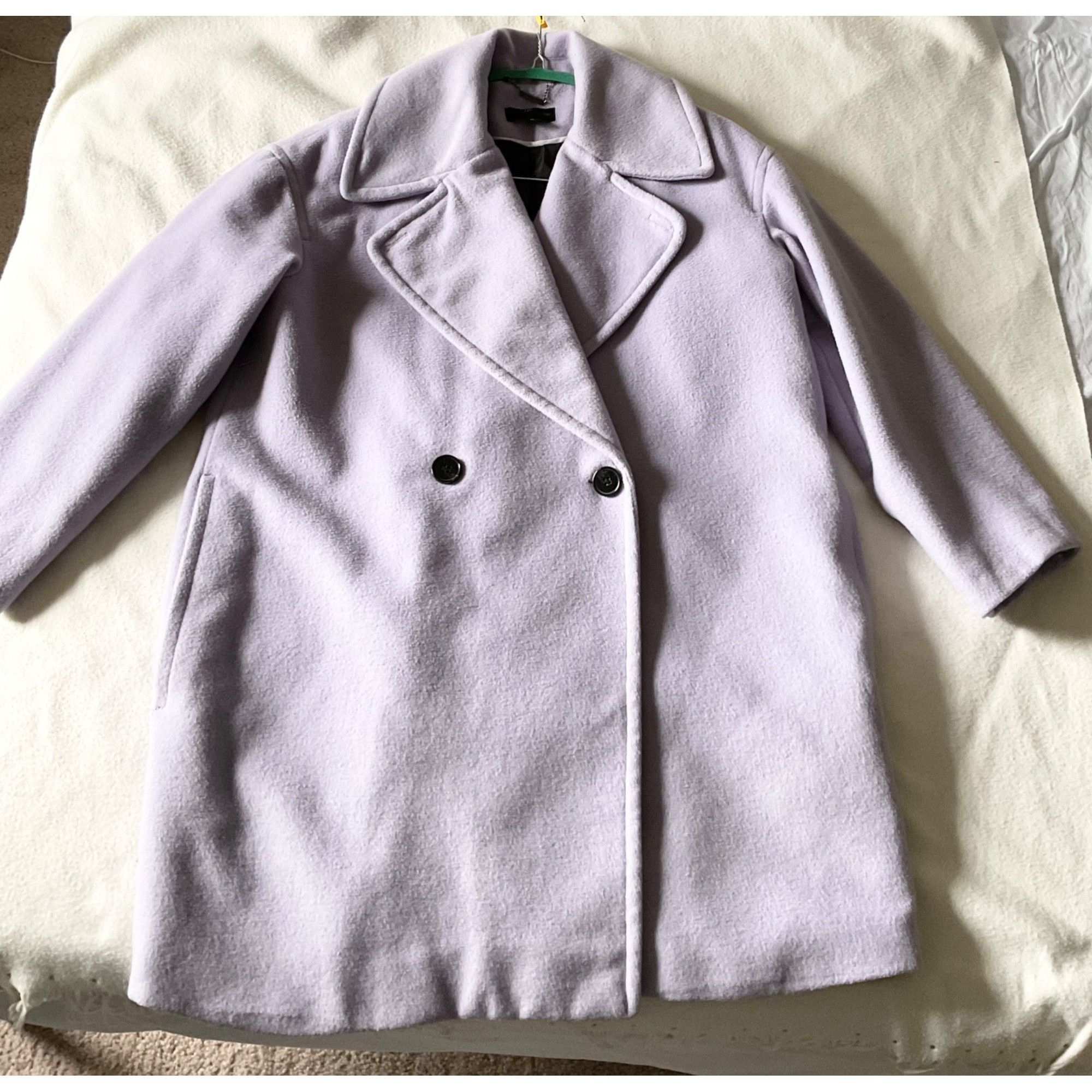 Worthington WORTHINGTON purple women wool coat mid length XL bust48in US Size XL / US 12-14 / IT 48-50 - 1 Thumbnail